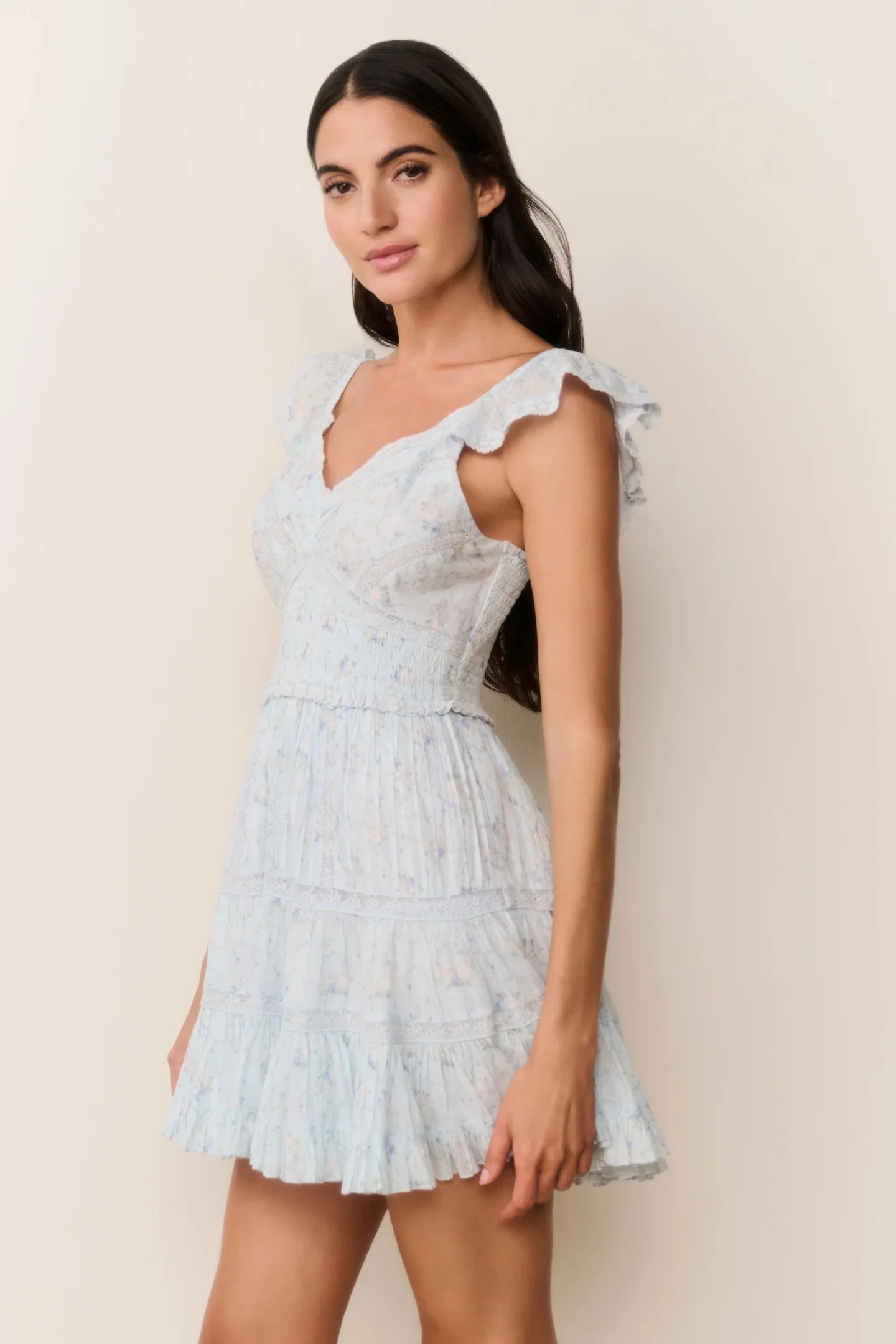 LoveShackFancy - Presline Dress - Snowdrop Blue - Image 3