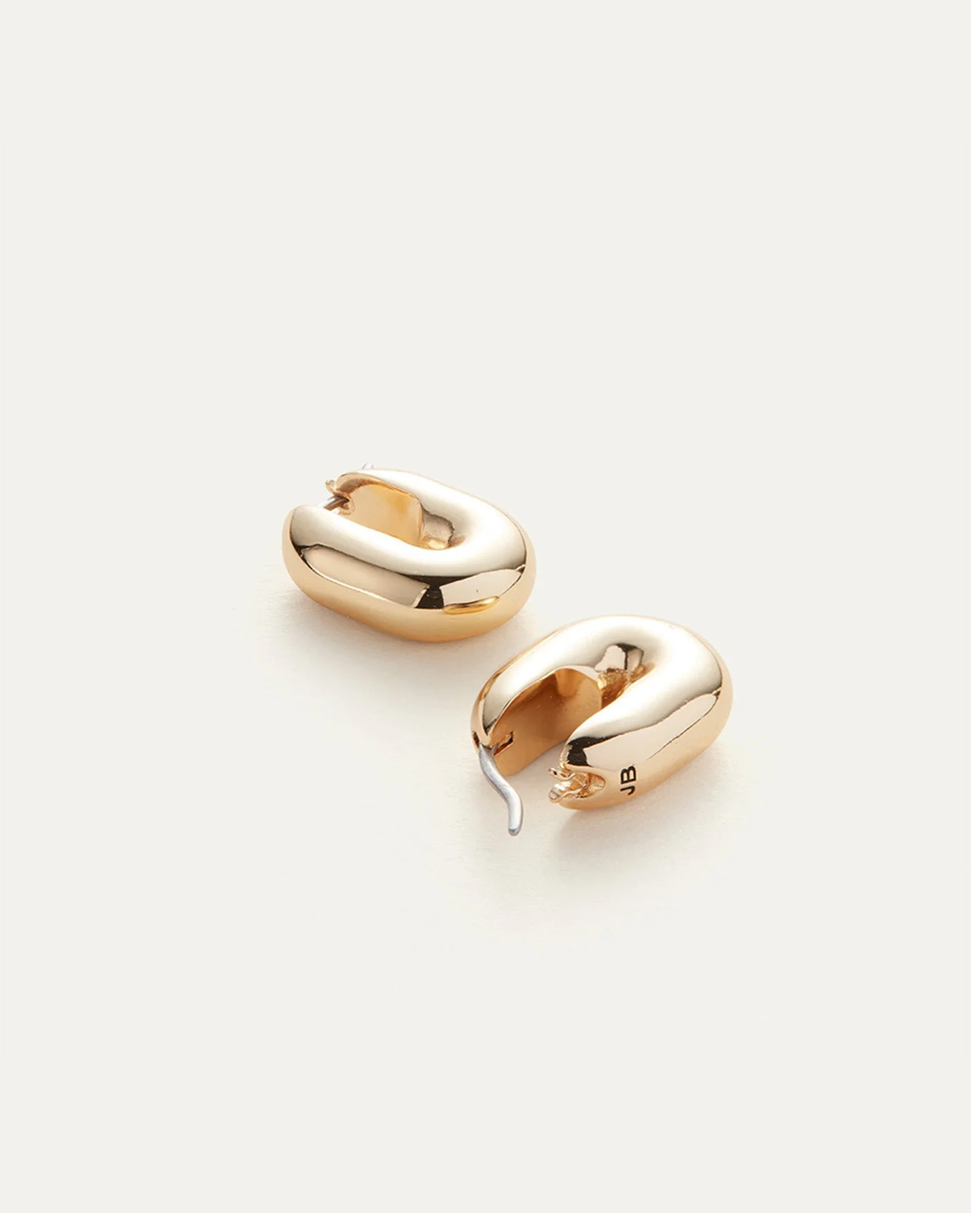 Jenny Bird - Puffy U-Link Earrings - High Polish Gold - Image 3
