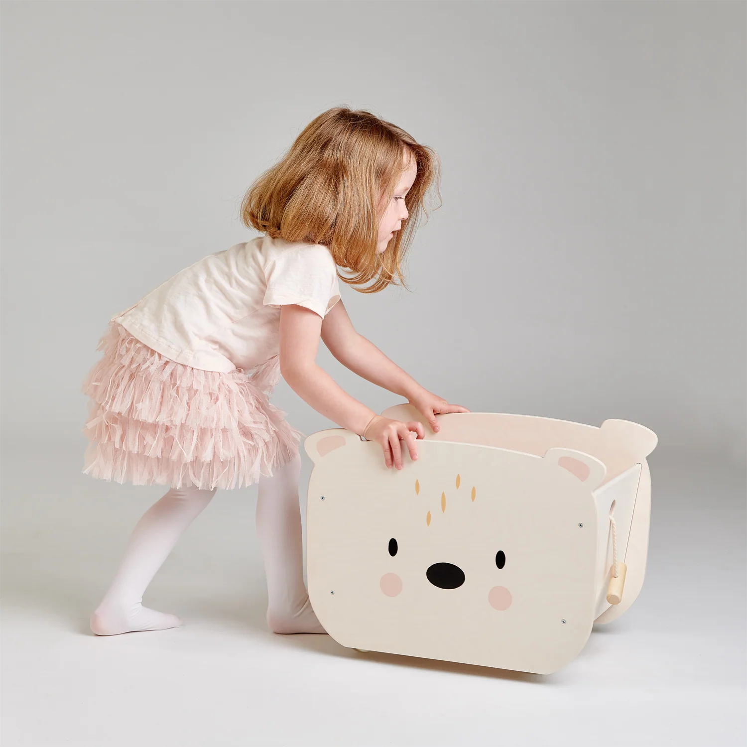Pull Along Bear Cart - Image 3