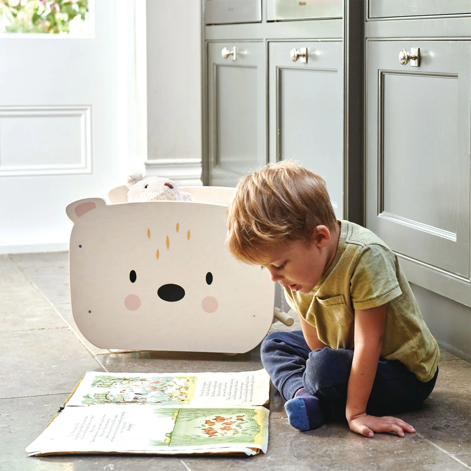 Pull Along Bear Cart - Image 4