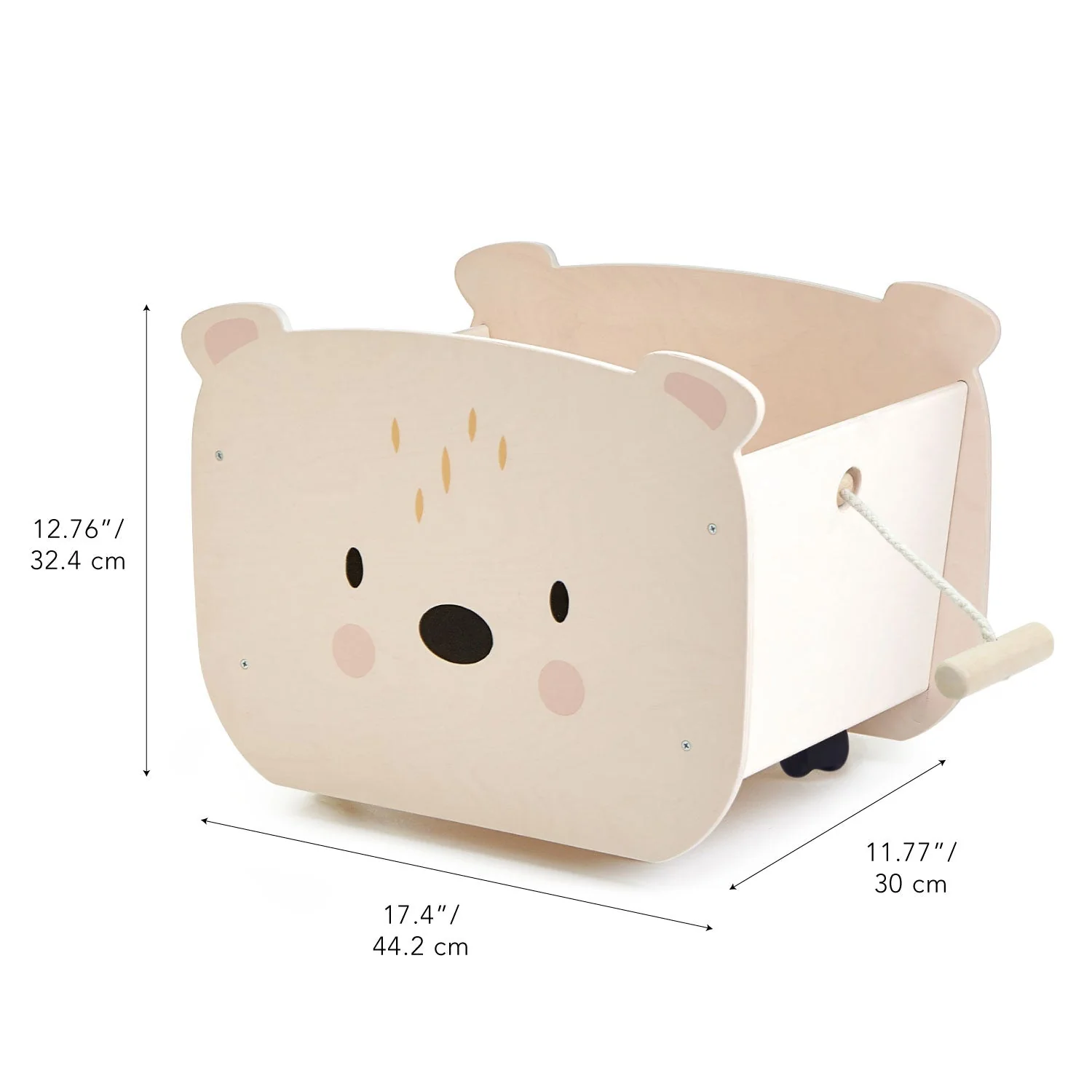 Pull Along Bear Cart - Image 5