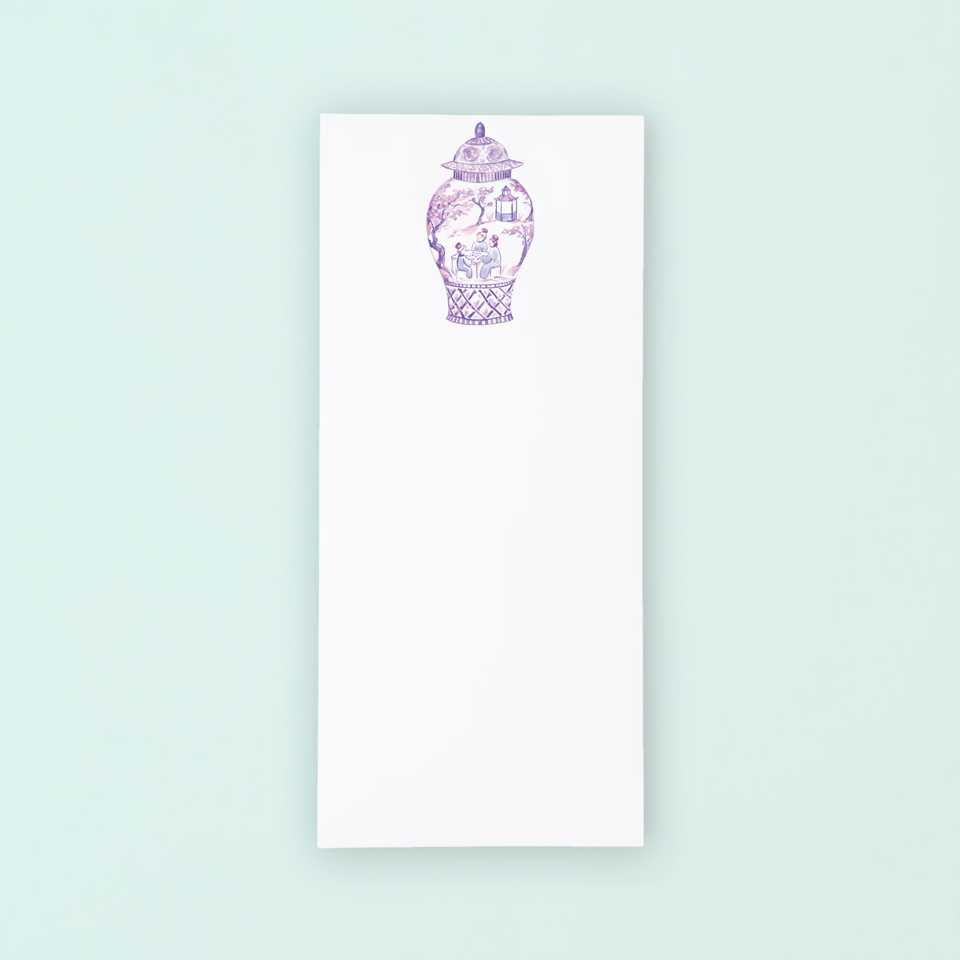 Purple Mahjong Ginger Jar Listpad