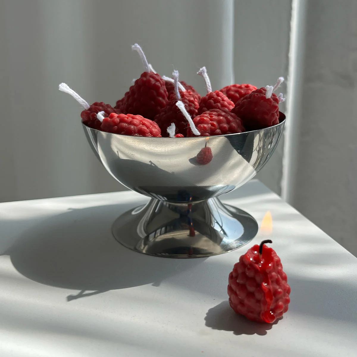 Raspberry Candles - 10 Pack - Image 2