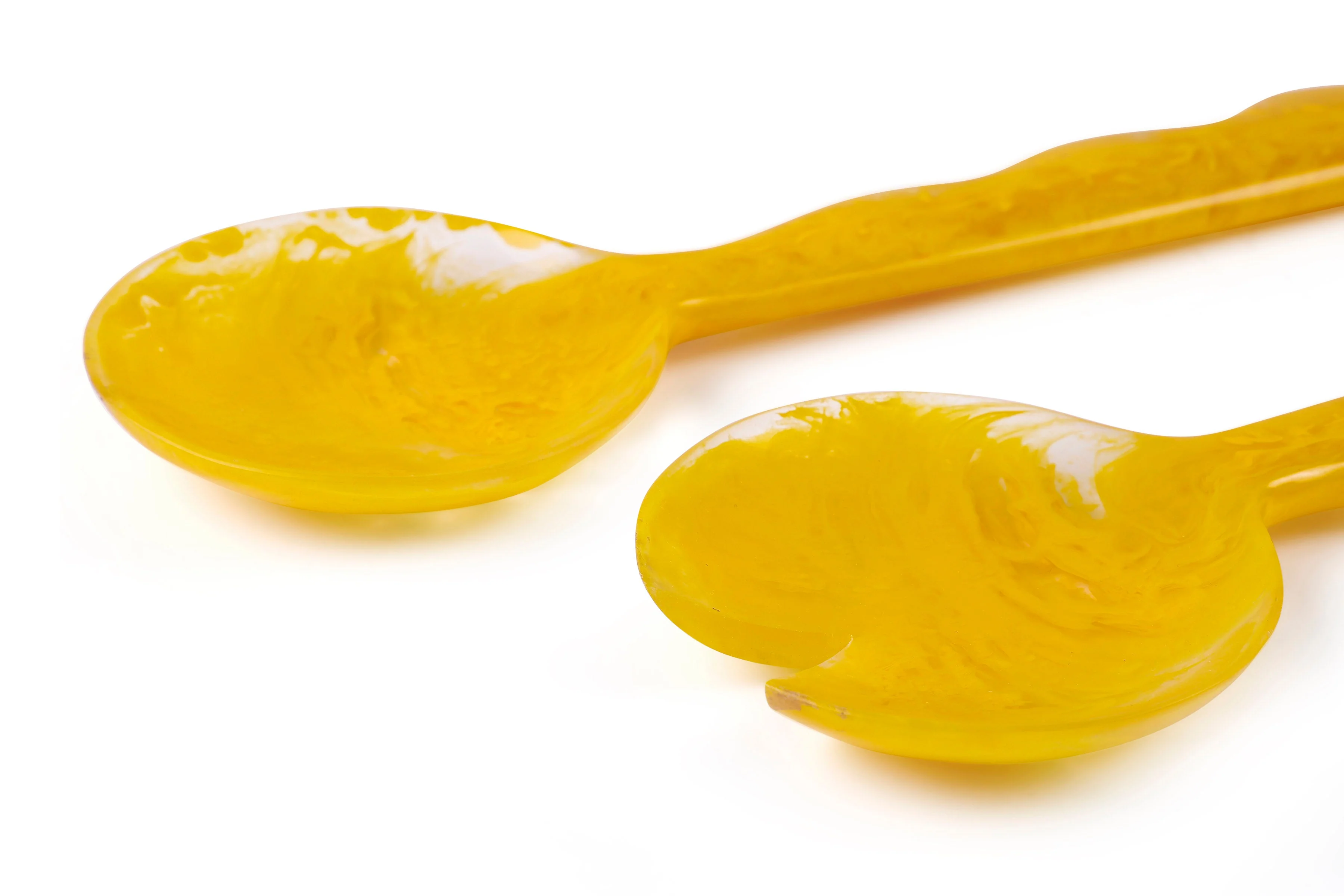 Resin Salad Server- Mustard (Set of 2), 12.40 x 3.93 Inches - Image 5