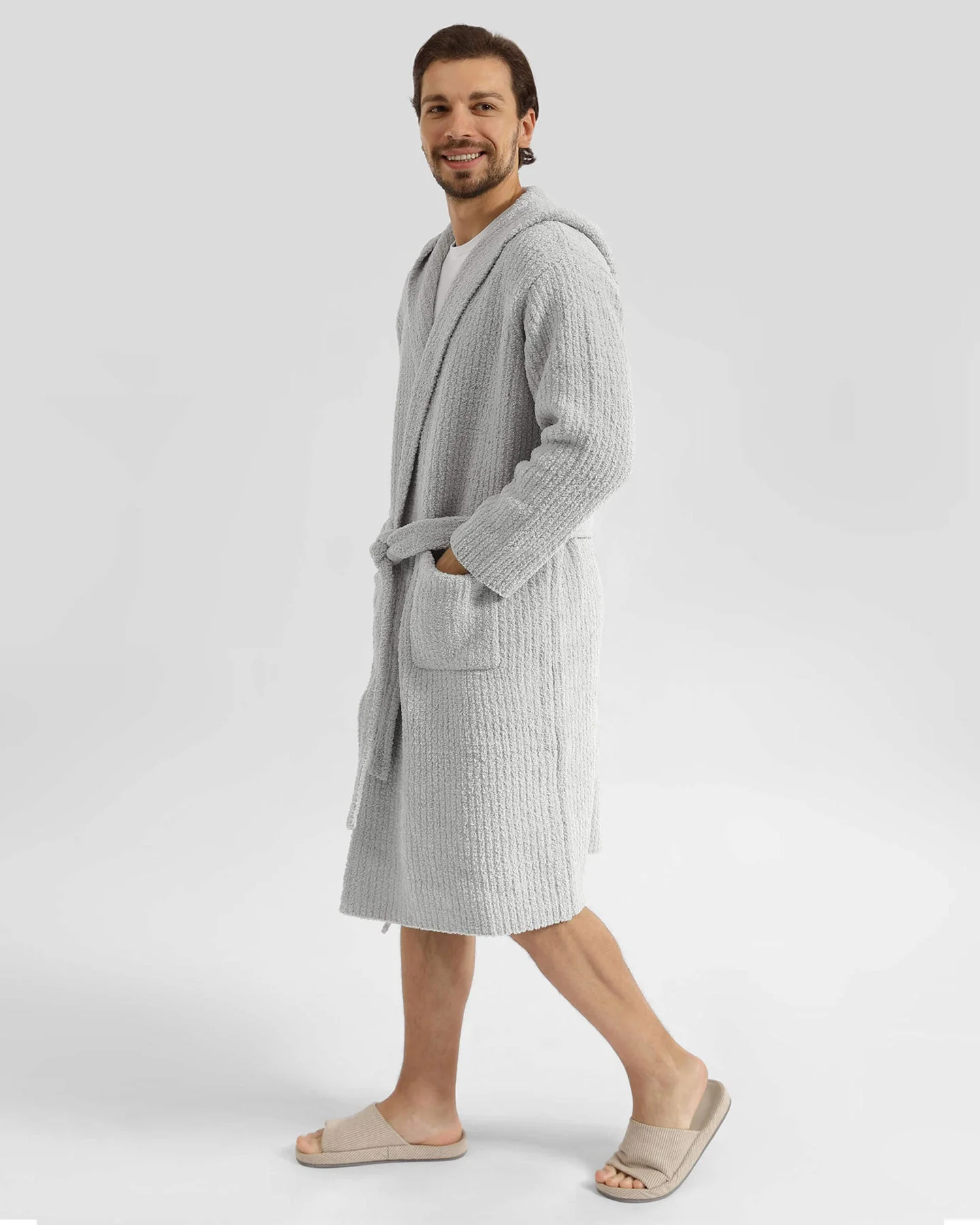 Ribbed Hooded Robe - Image 10