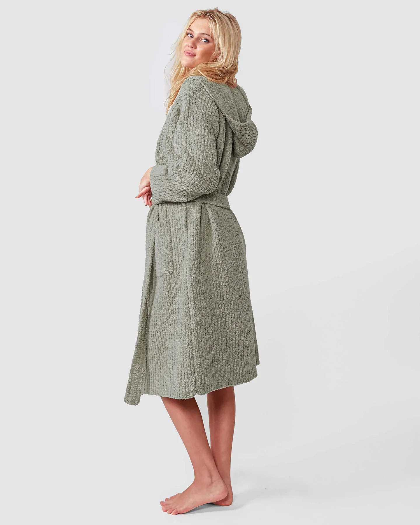 Ribbed Hooded Robe - Image 3