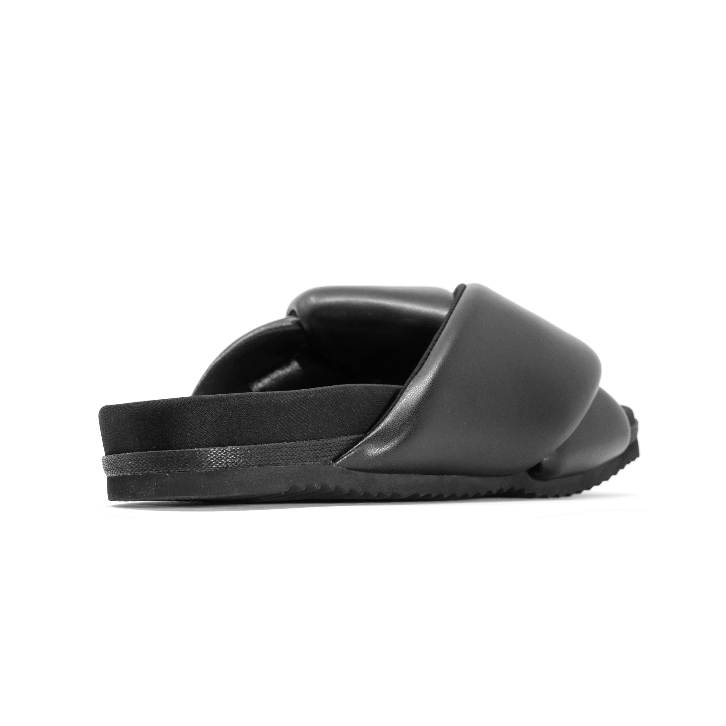 ROAM - Foldy Puffy Sandals Black - Vegan Leather - Image 10