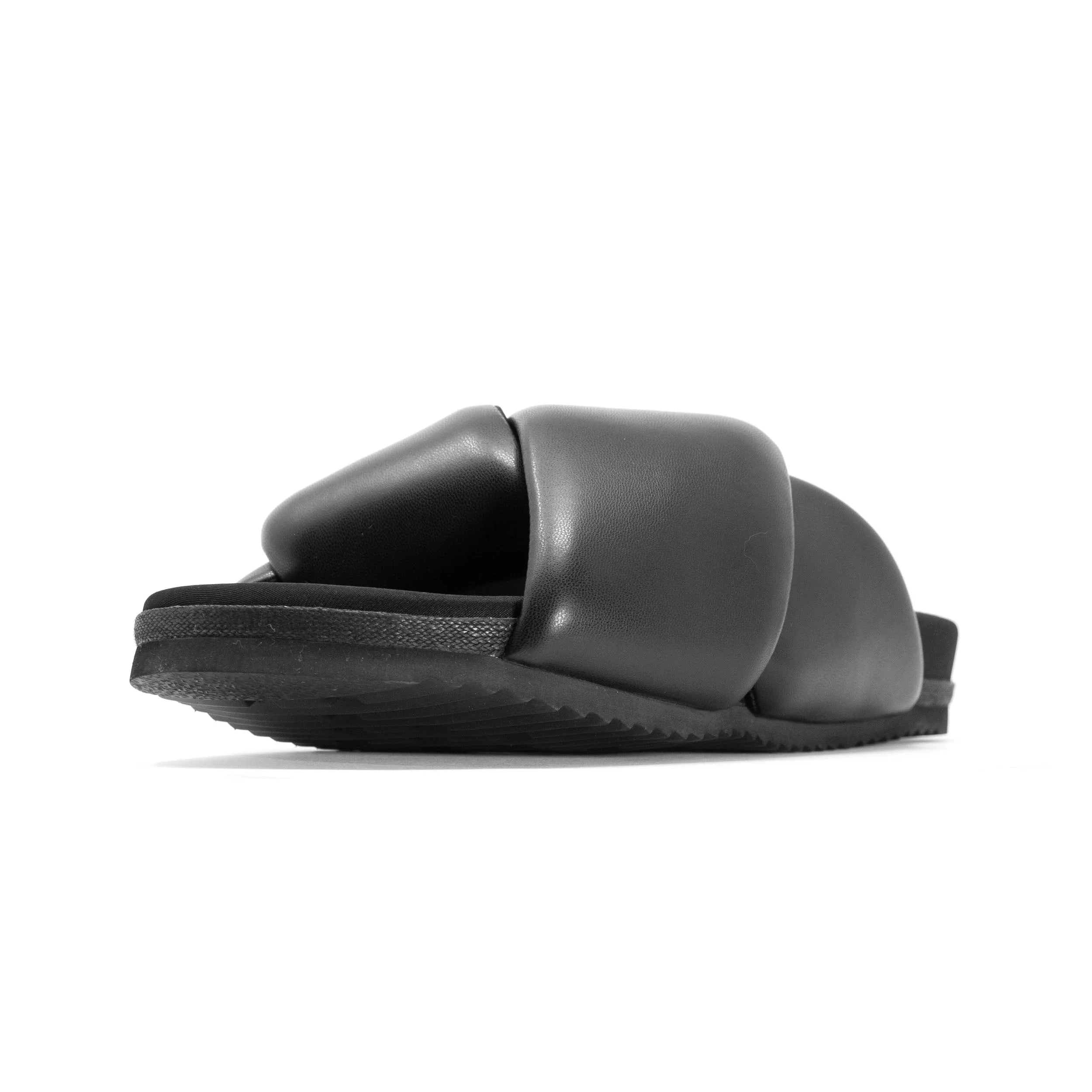 ROAM - Foldy Puffy Sandals Black - Vegan Leather - Image 29