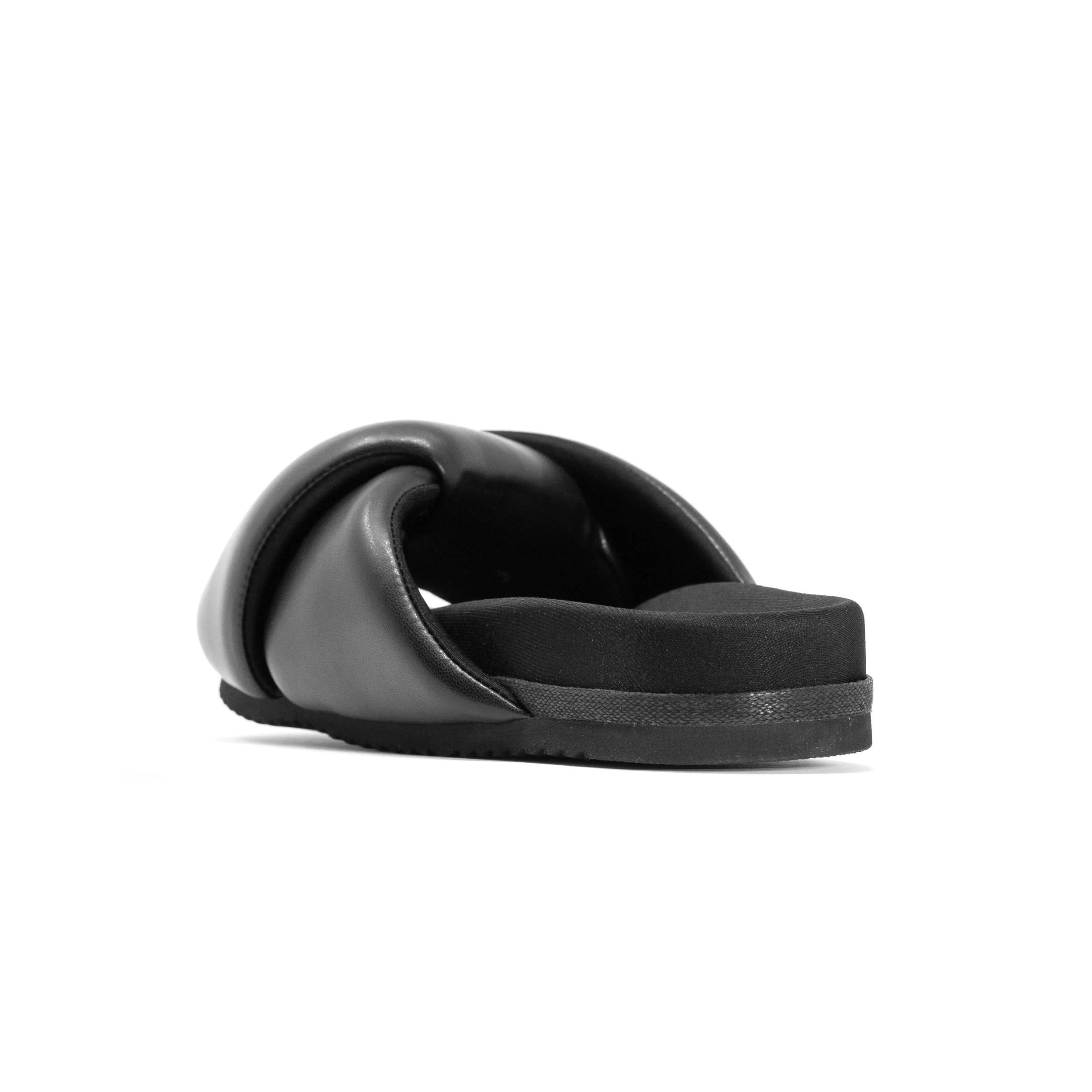 ROAM - Foldy Puffy Sandals Black - Vegan Leather - Image 5