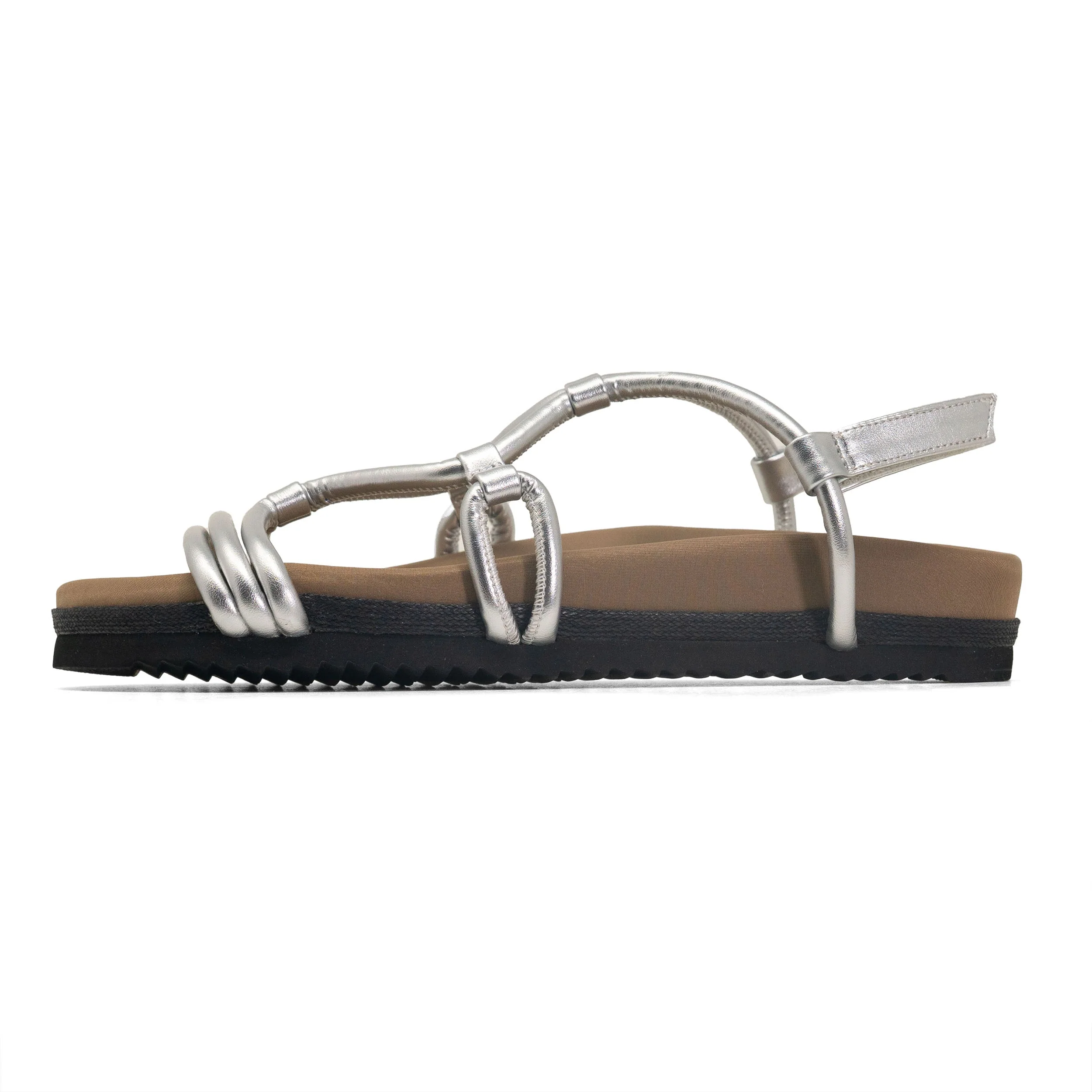 ROAM - Linky Sandals Vegan Leather - Silver - Image 31