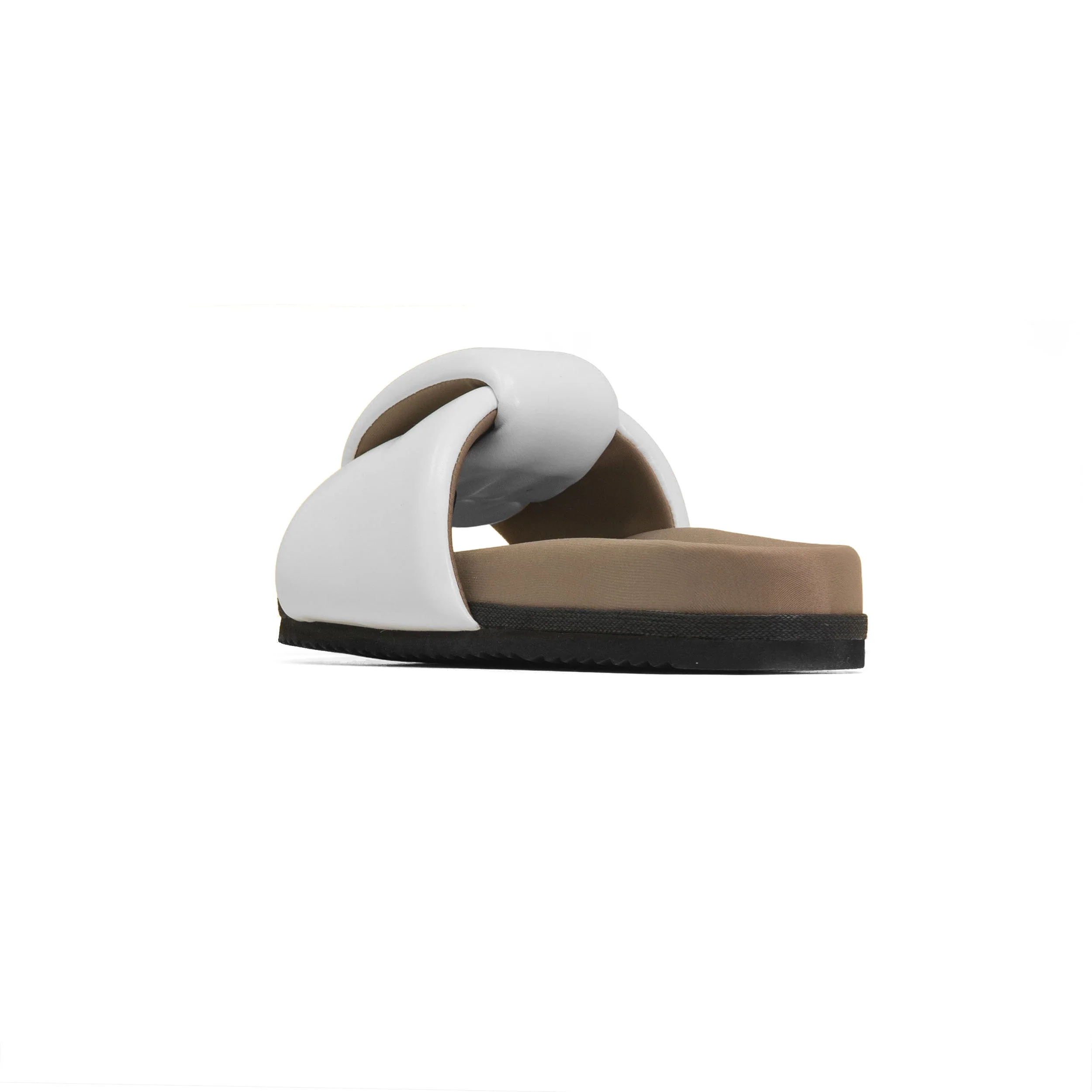ROAM - Puffed Knotty Sandal Vegan Leather - White - Image 10