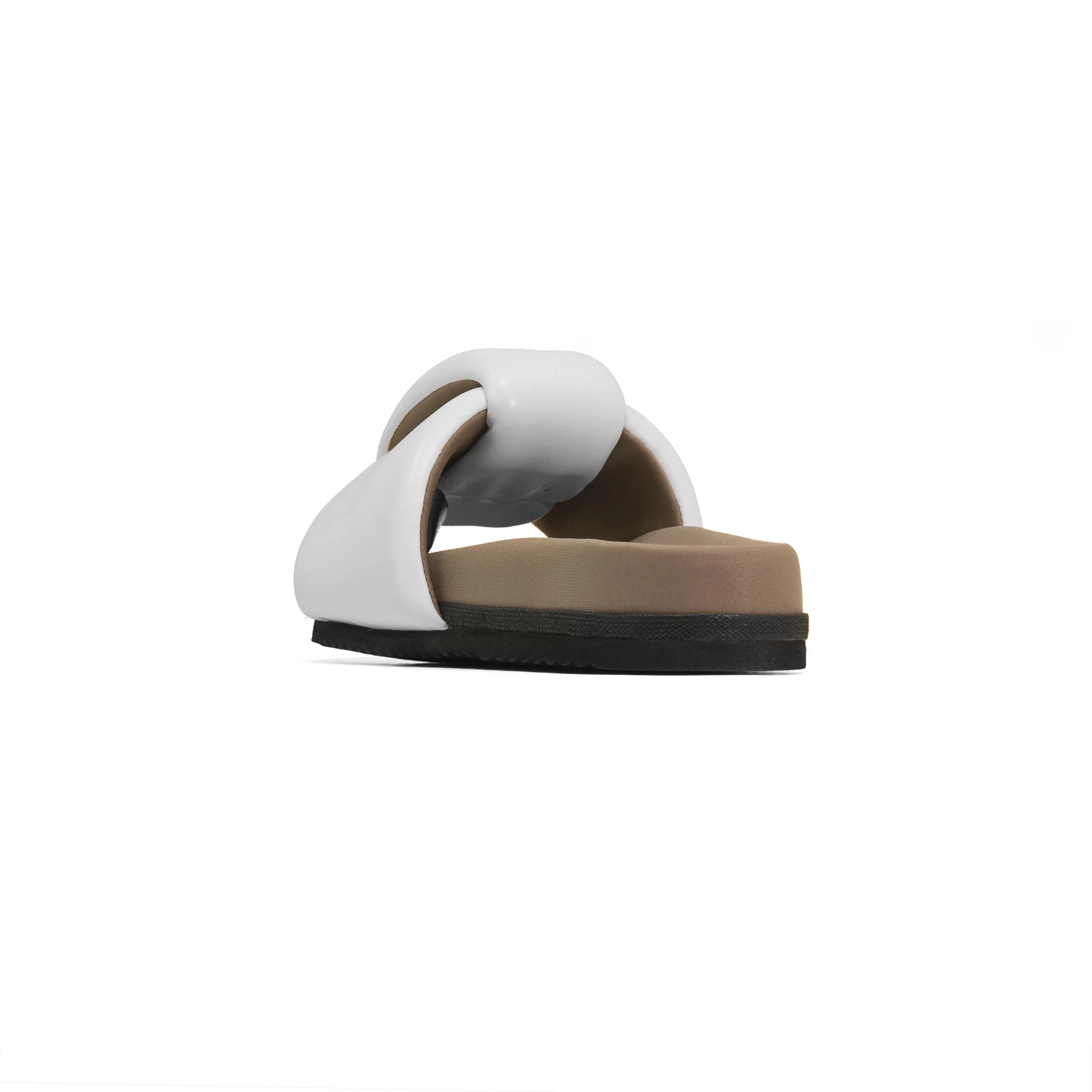 ROAM - Puffed Knotty Sandal Vegan Leather - White - Image 11