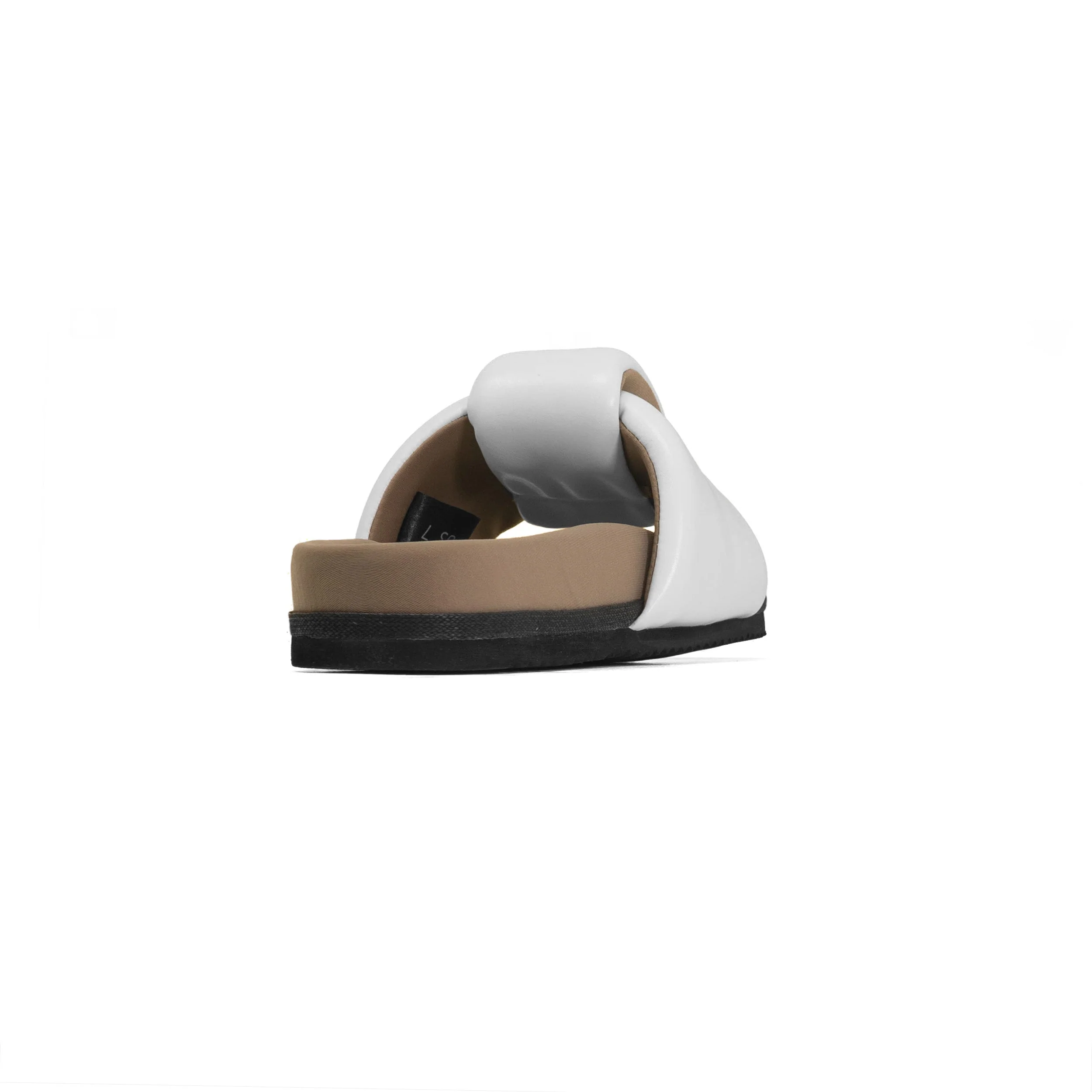 ROAM - Puffed Knotty Sandal Vegan Leather - White - Image 15