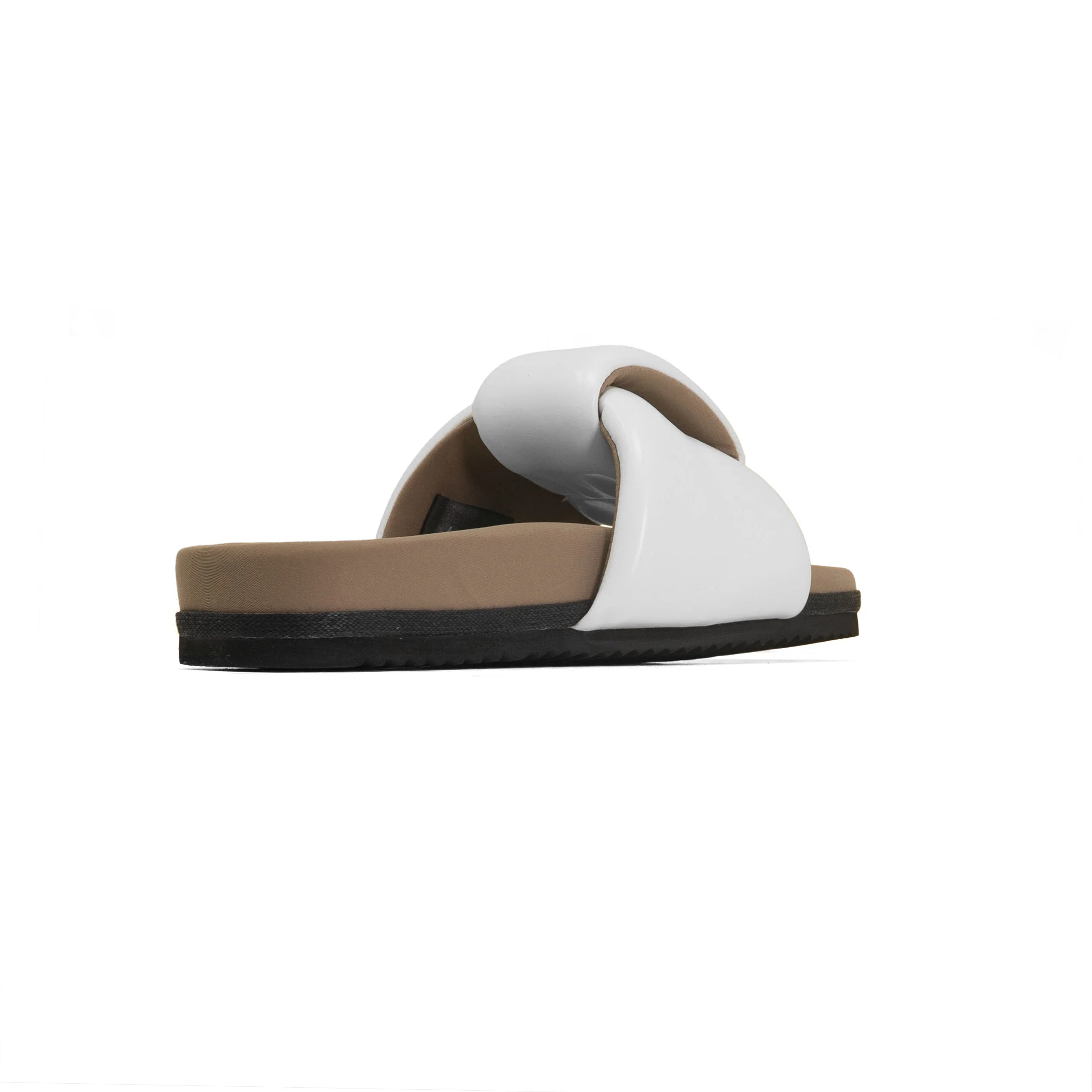 ROAM - Puffed Knotty Sandal Vegan Leather - White - Image 17