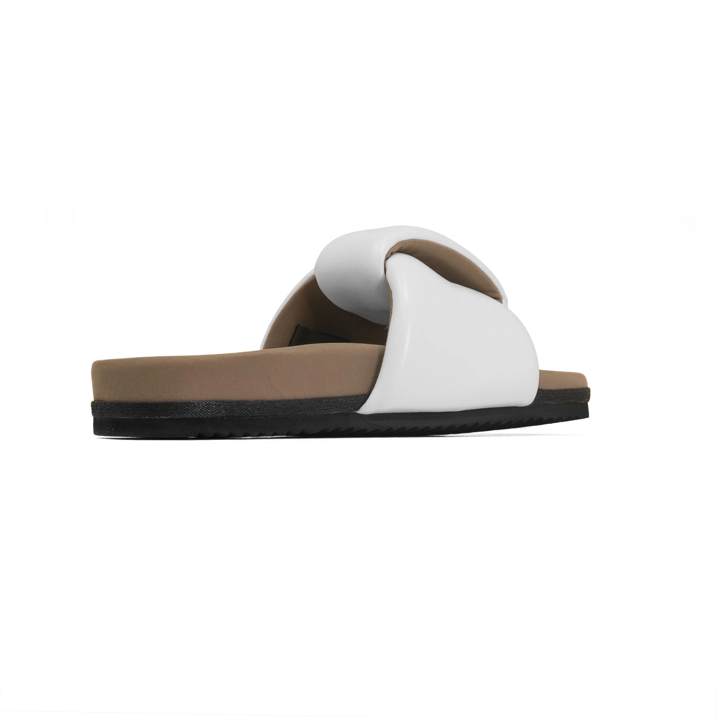 ROAM - Puffed Knotty Sandal Vegan Leather - White - Image 18