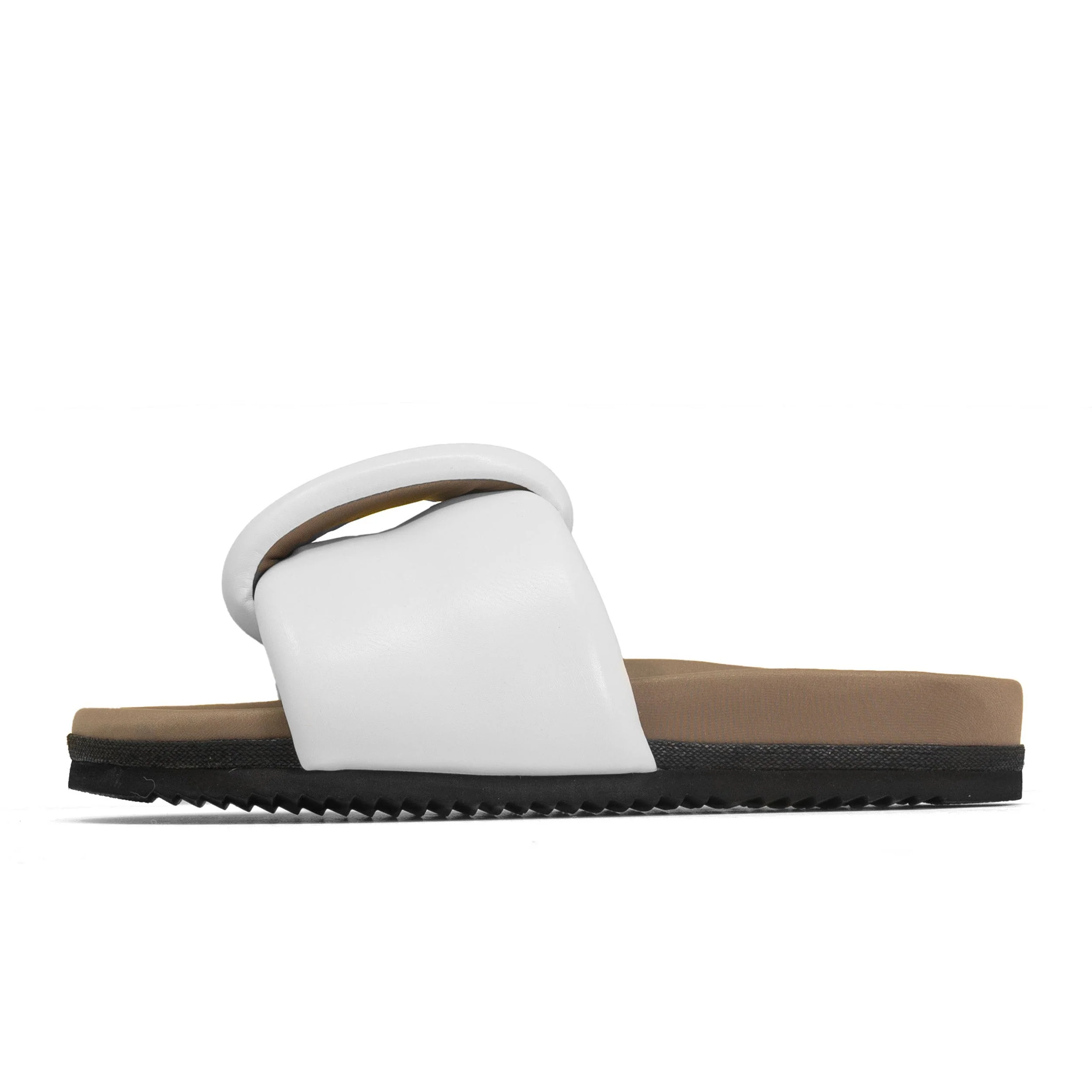 ROAM - Puffed Knotty Sandal Vegan Leather - White - Image 2