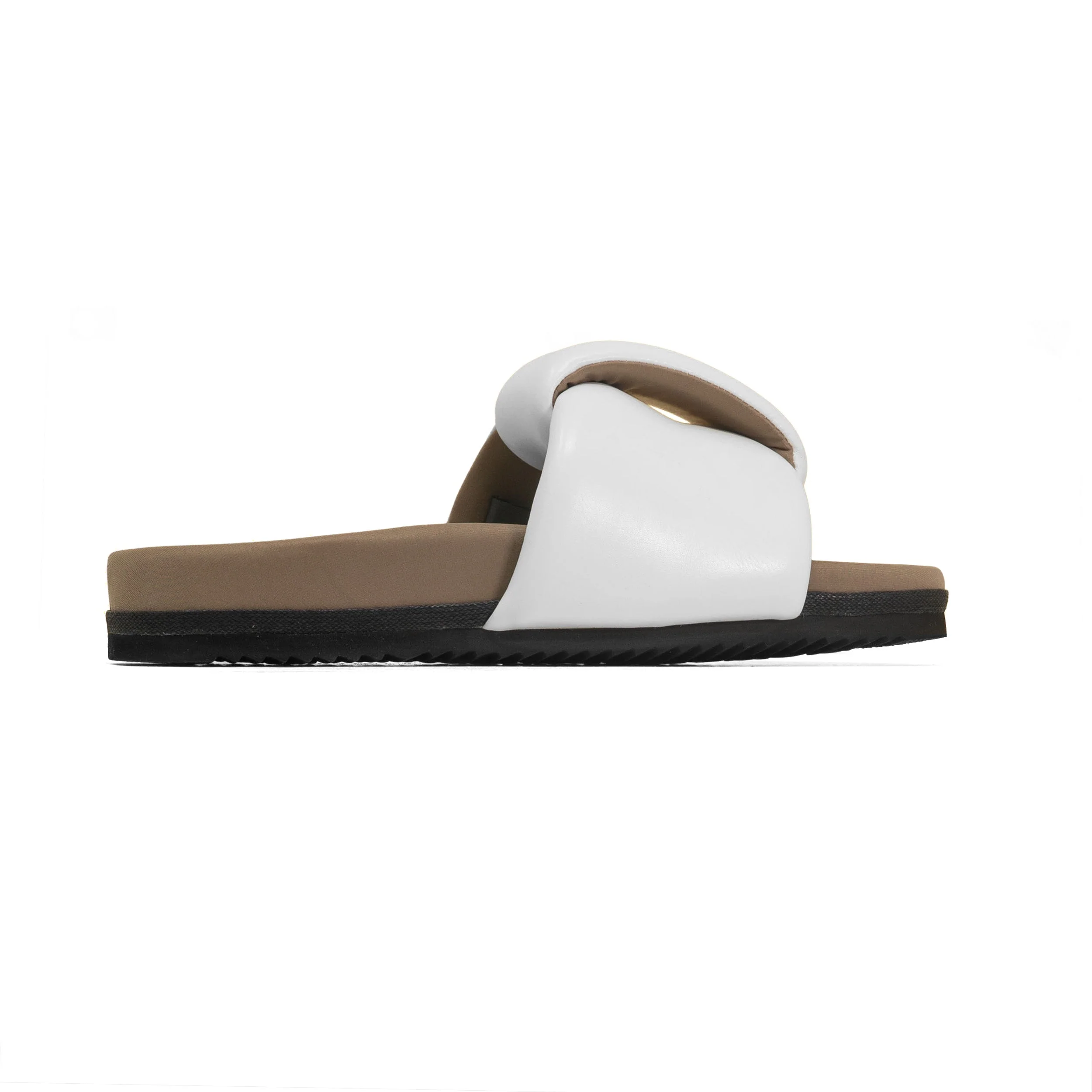 ROAM - Puffed Knotty Sandal Vegan Leather - White - Image 20
