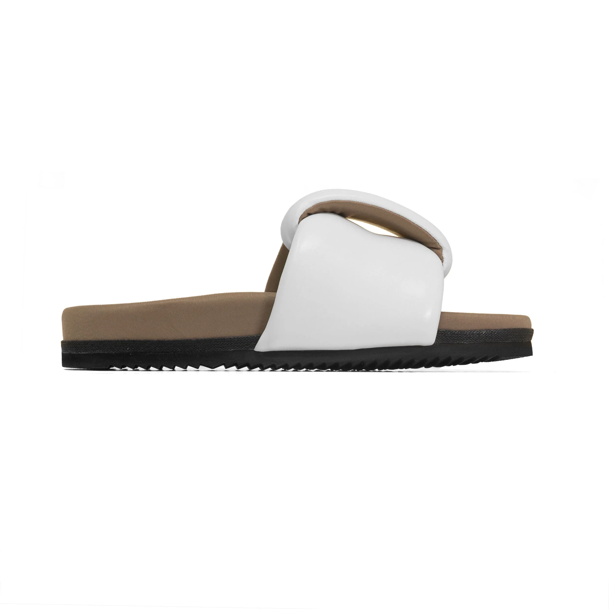 ROAM - Puffed Knotty Sandal Vegan Leather - White - Image 21