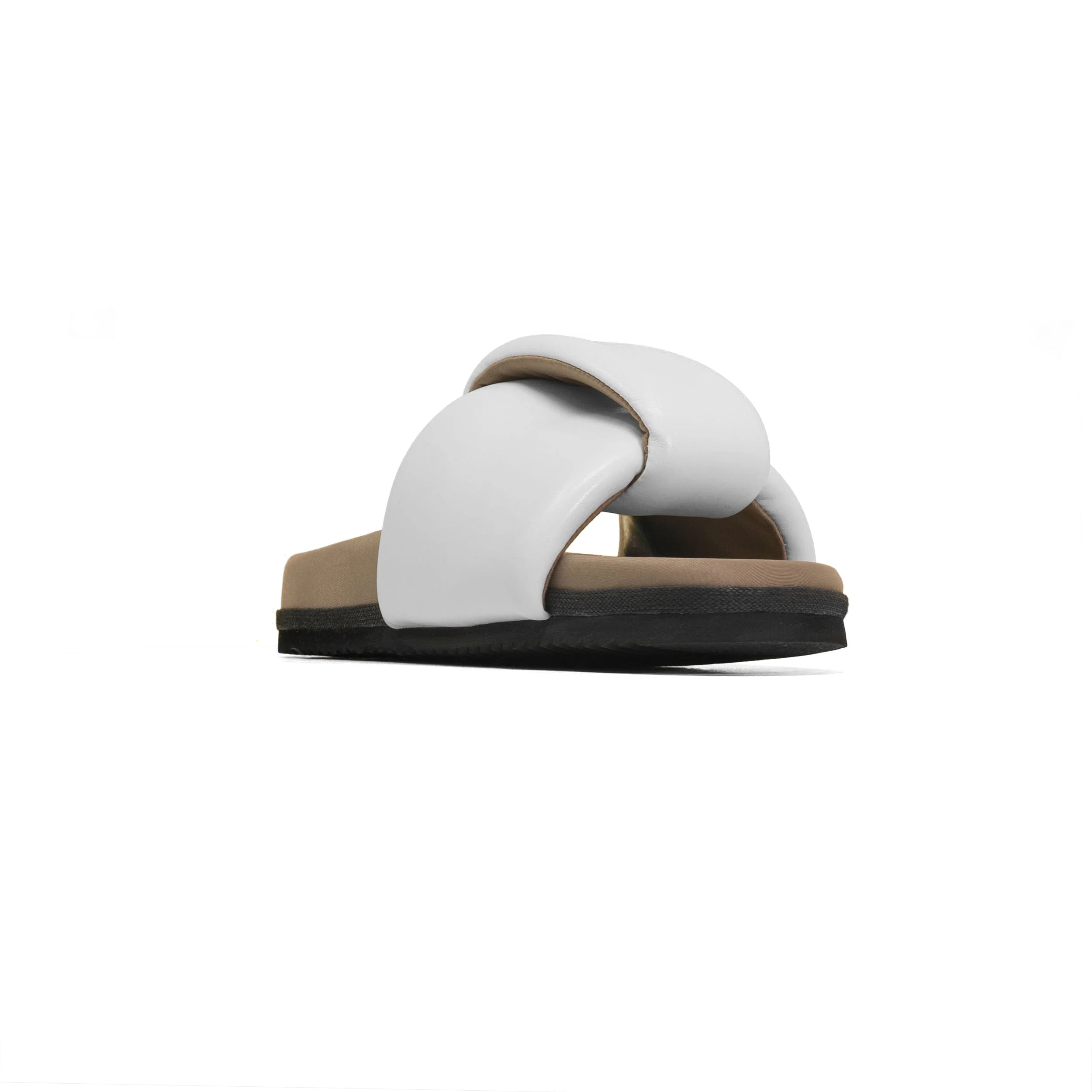 ROAM - Puffed Knotty Sandal Vegan Leather - White - Image 26
