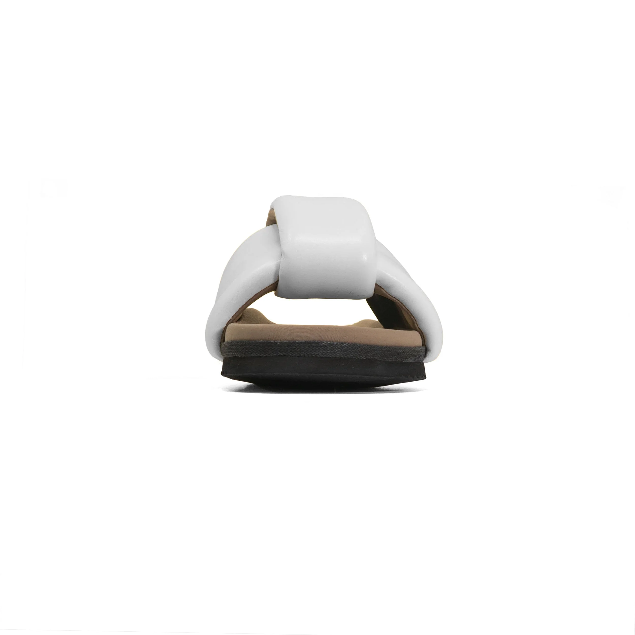 ROAM - Puffed Knotty Sandal Vegan Leather - White - Image 29