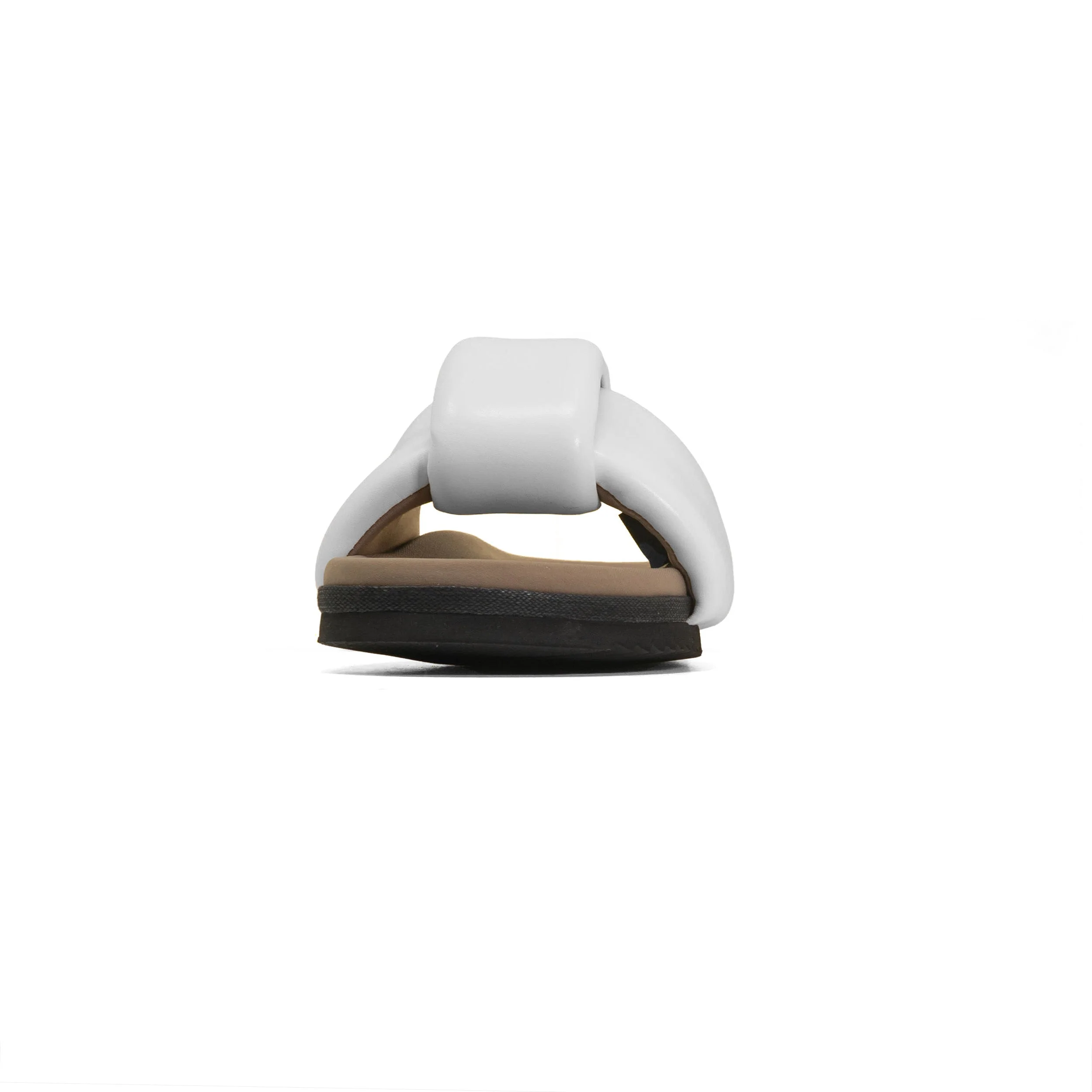 ROAM - Puffed Knotty Sandal Vegan Leather - White - Image 30
