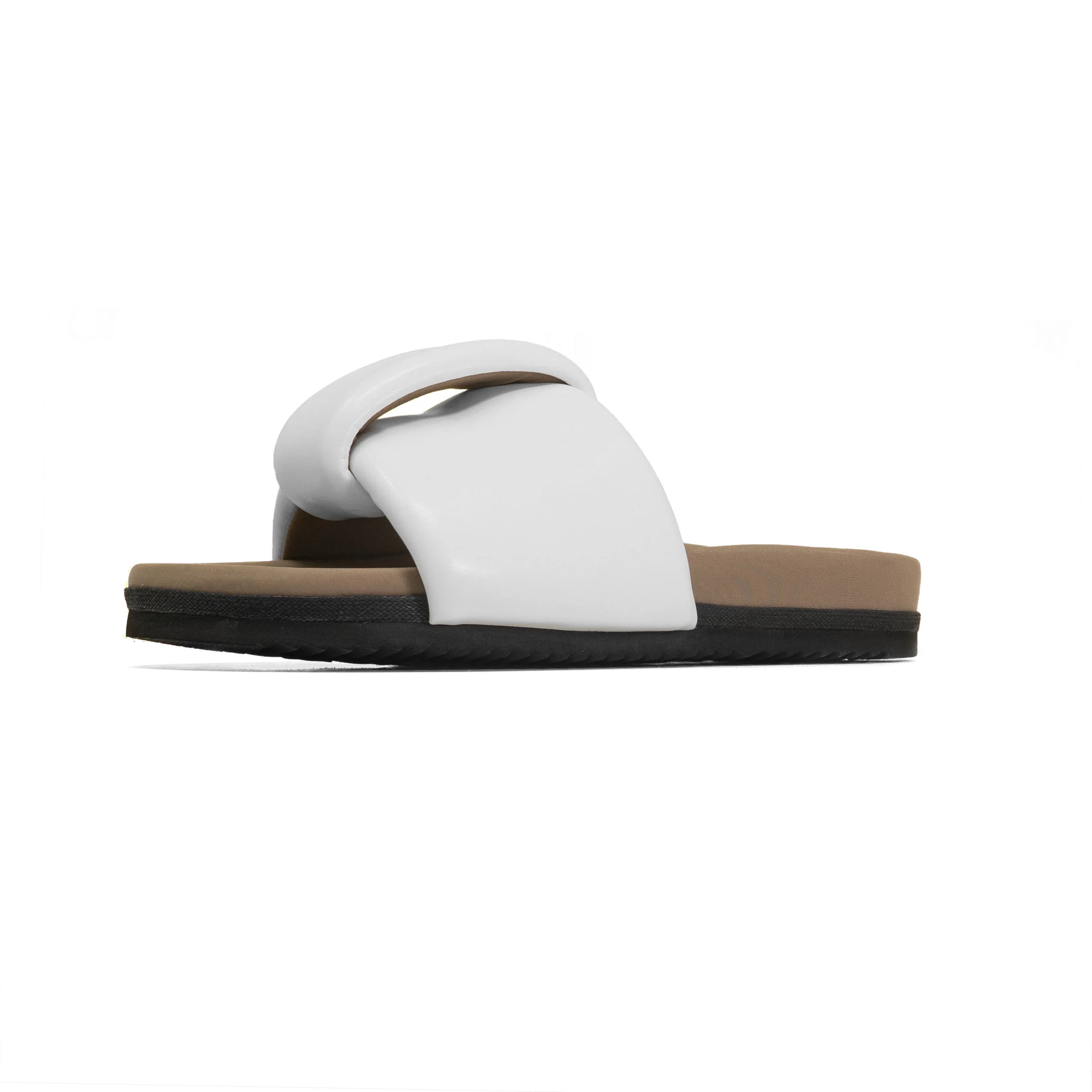 ROAM - Puffed Knotty Sandal Vegan Leather - White - Image 35