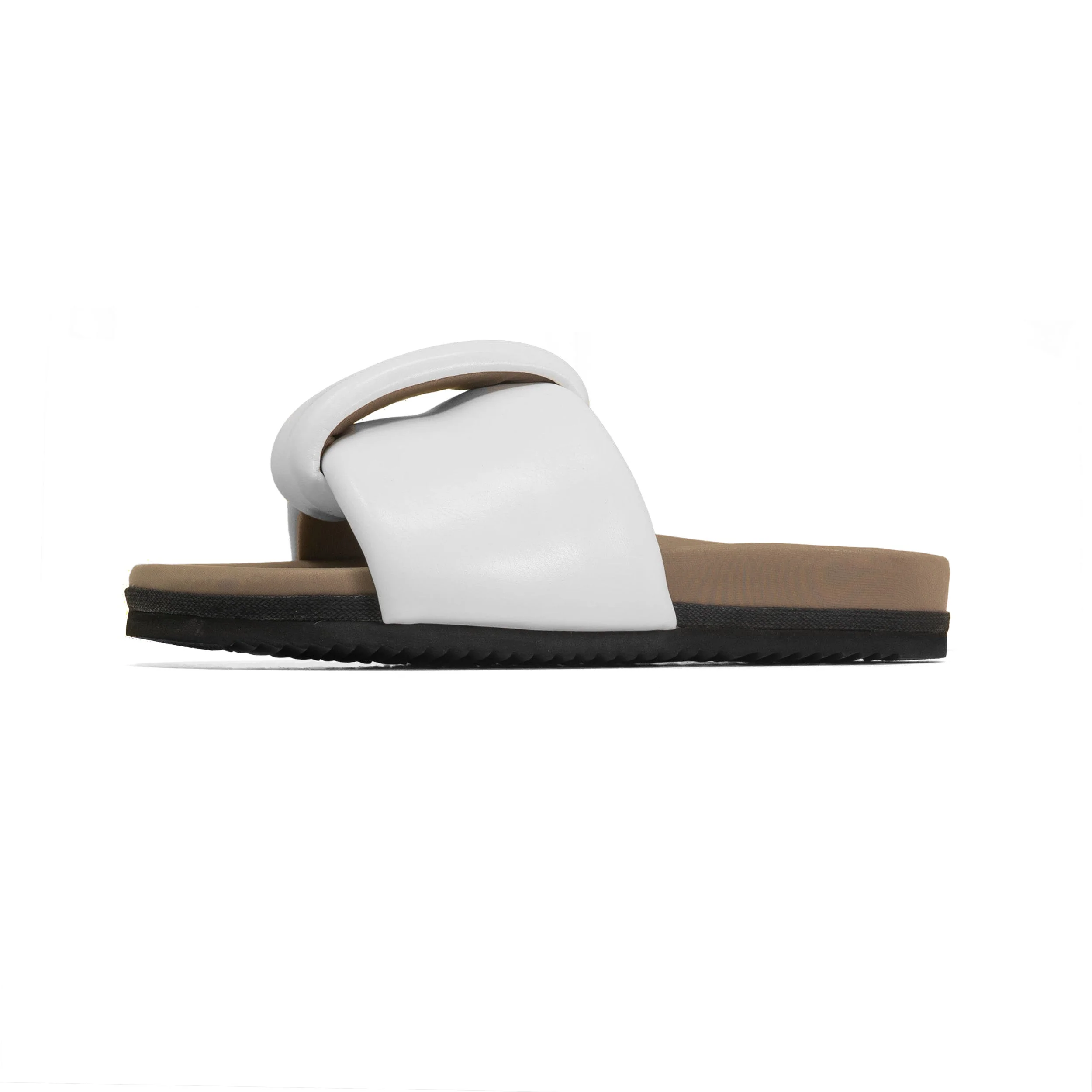 ROAM - Puffed Knotty Sandal Vegan Leather - White - Image 36
