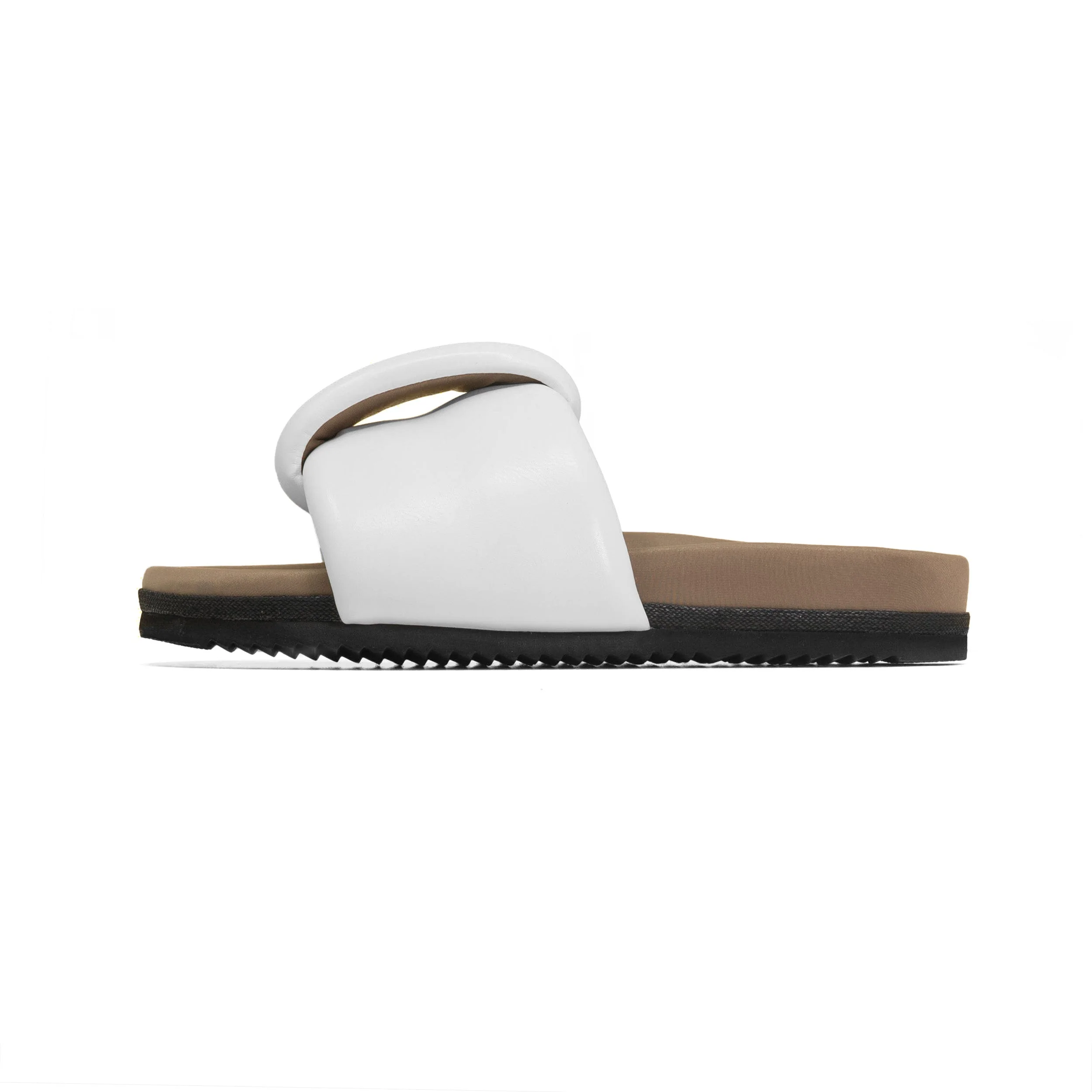 ROAM - Puffed Knotty Sandal Vegan Leather - White - Image 5