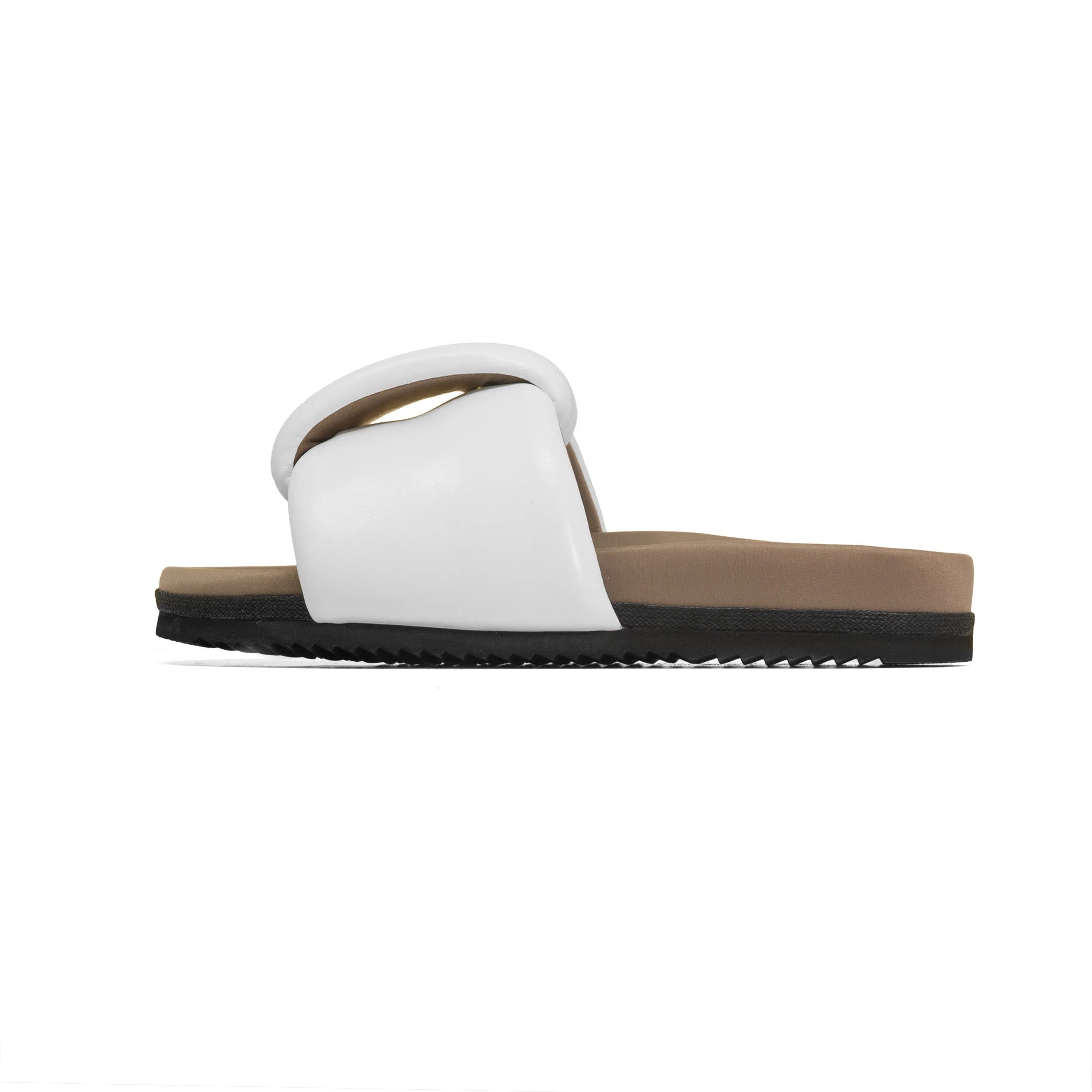 ROAM - Puffed Knotty Sandal Vegan Leather - White - Image 6
