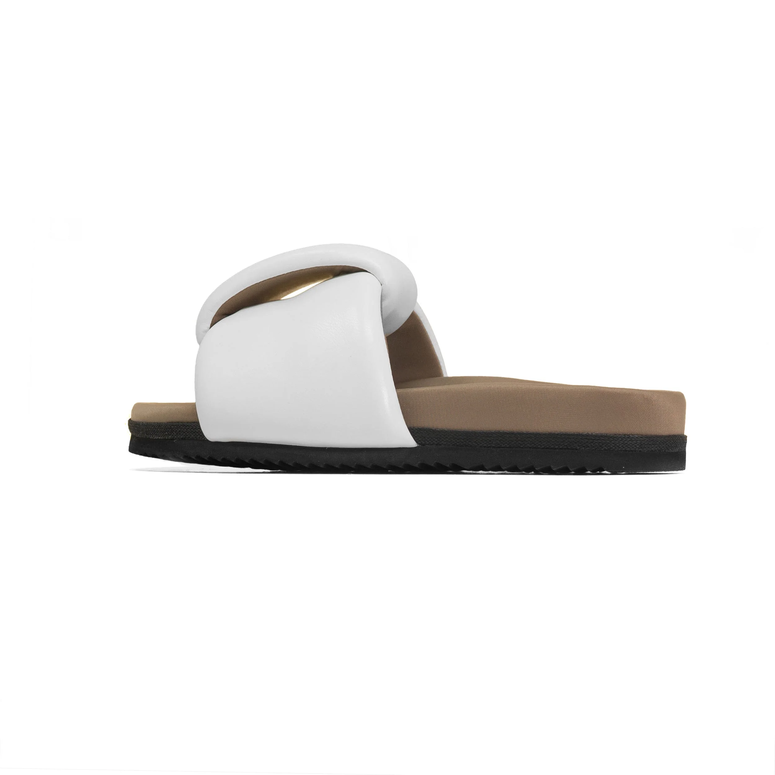ROAM - Puffed Knotty Sandal Vegan Leather - White - Image 7
