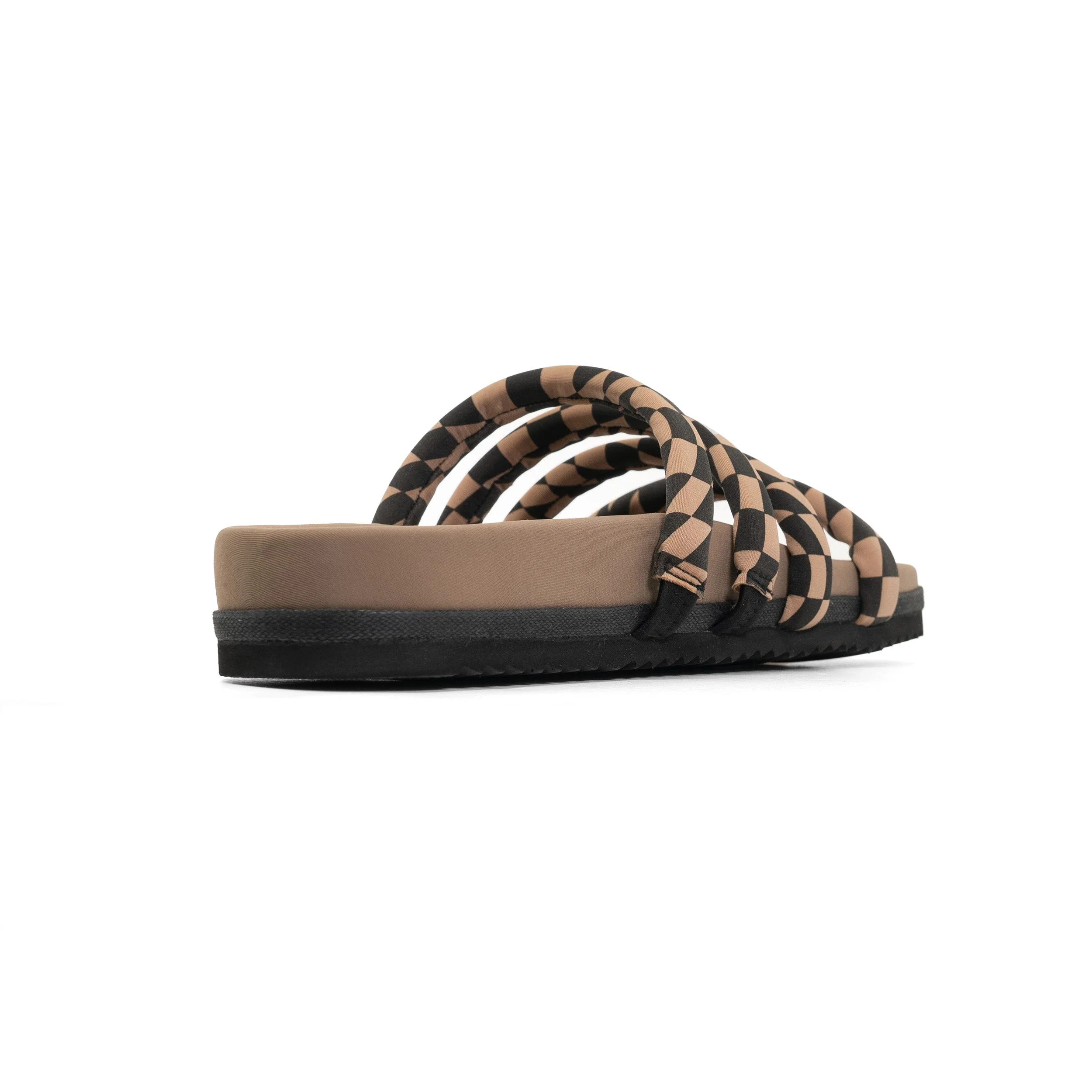 ROAM - Quattro Sandal Wavy Check Neoprene - Black & Beige - Image 13