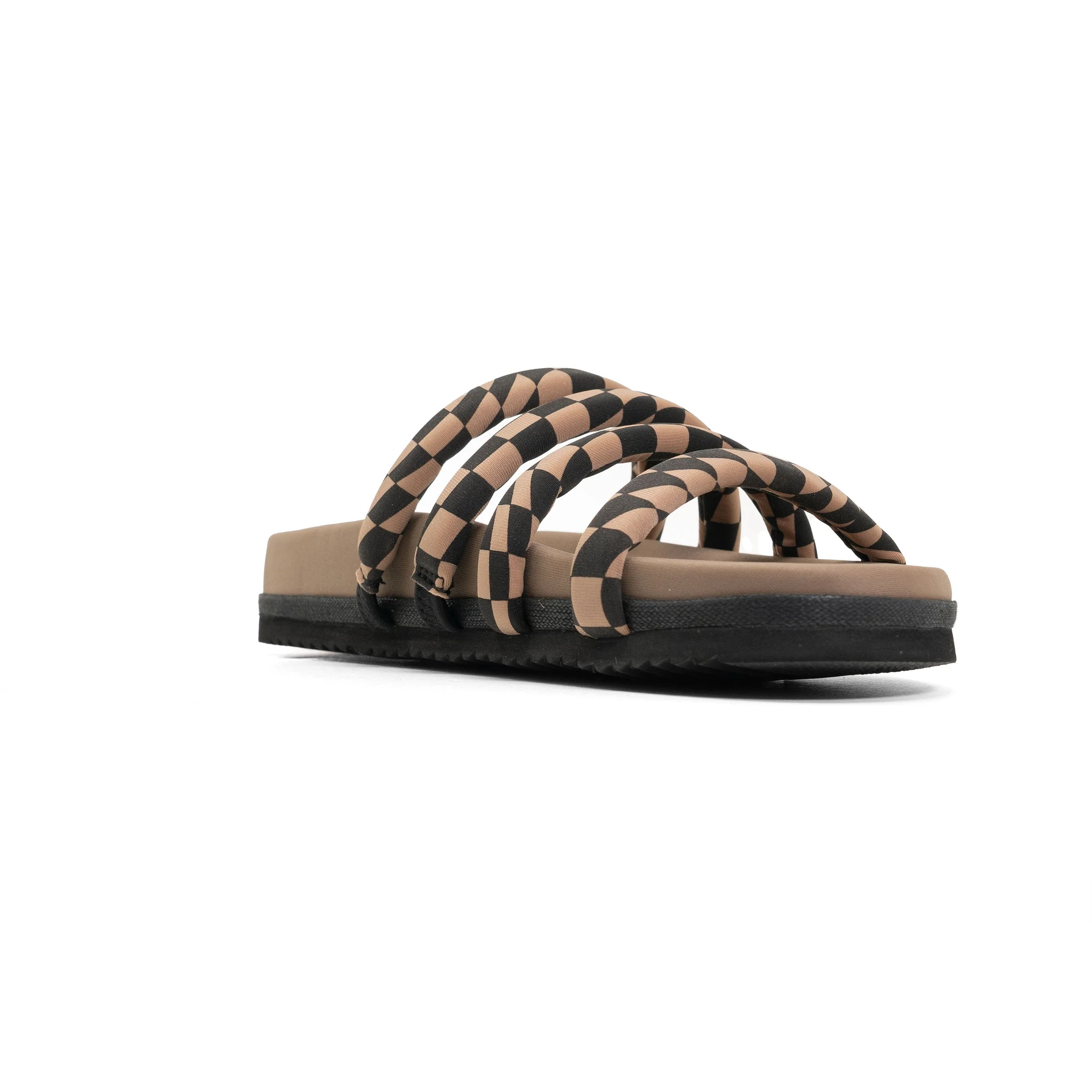 ROAM - Quattro Sandal Wavy Check Neoprene - Black & Beige - Image 21