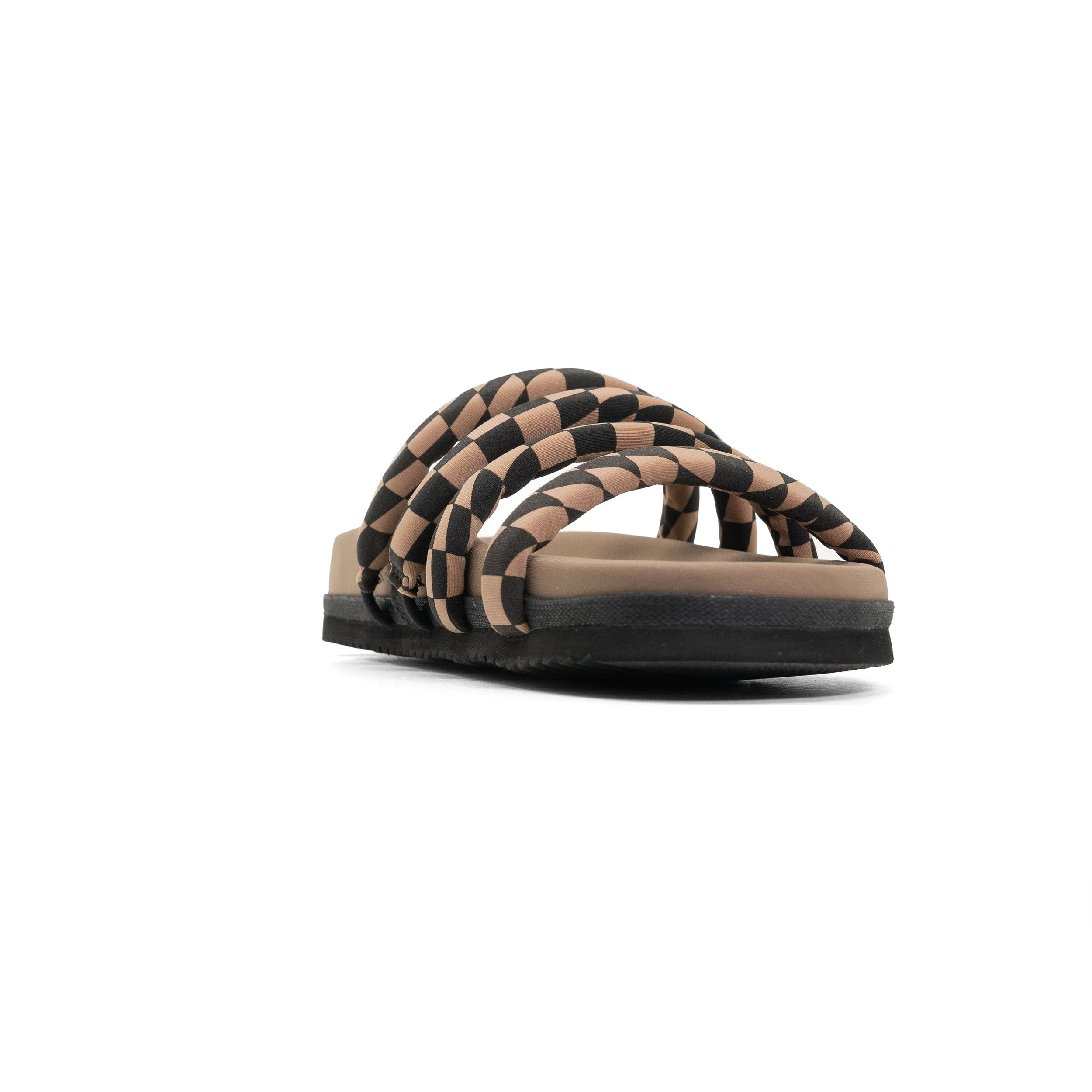 ROAM - Quattro Sandal Wavy Check Neoprene - Black & Beige - Image 22
