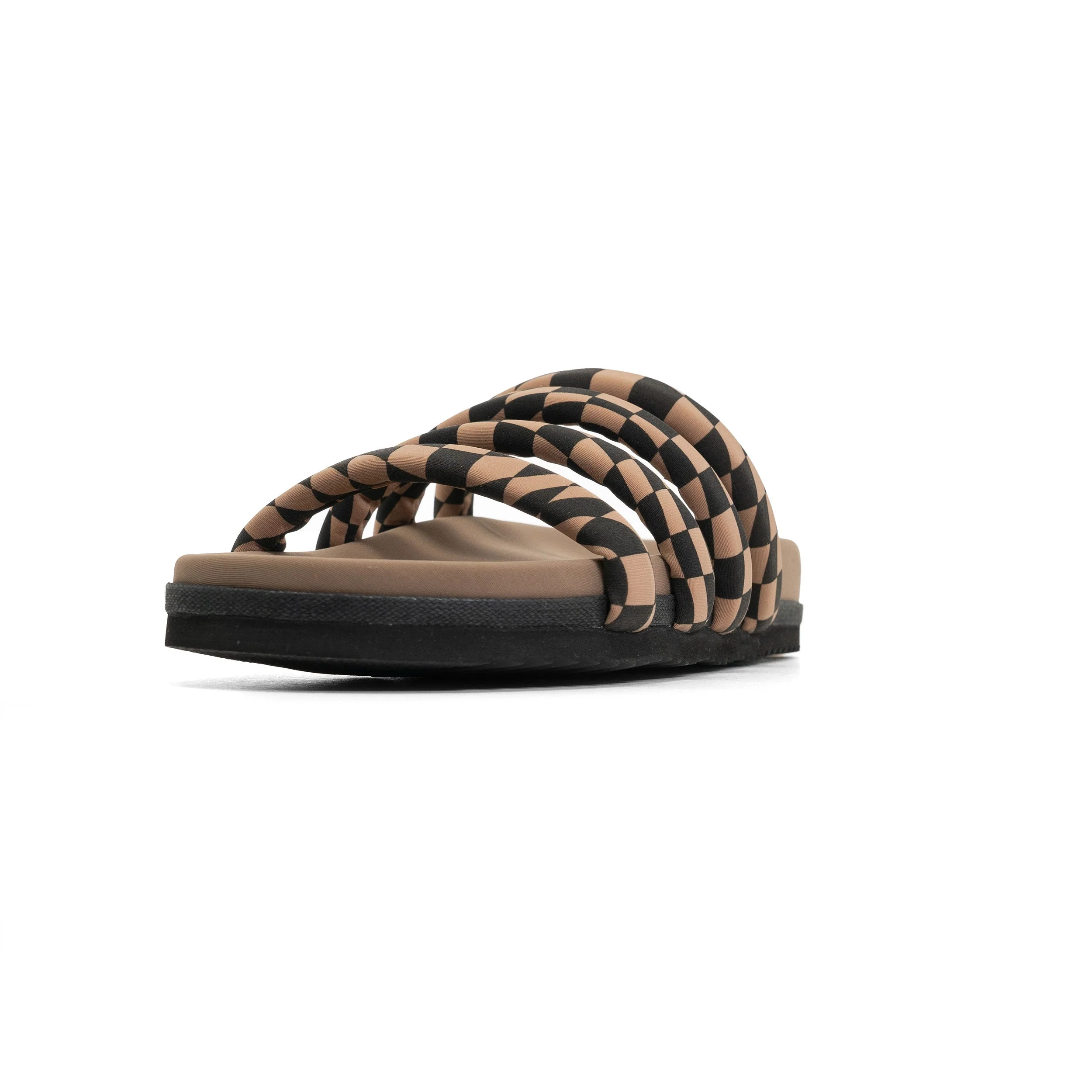 ROAM - Quattro Sandal Wavy Check Neoprene - Black & Beige - Image 26