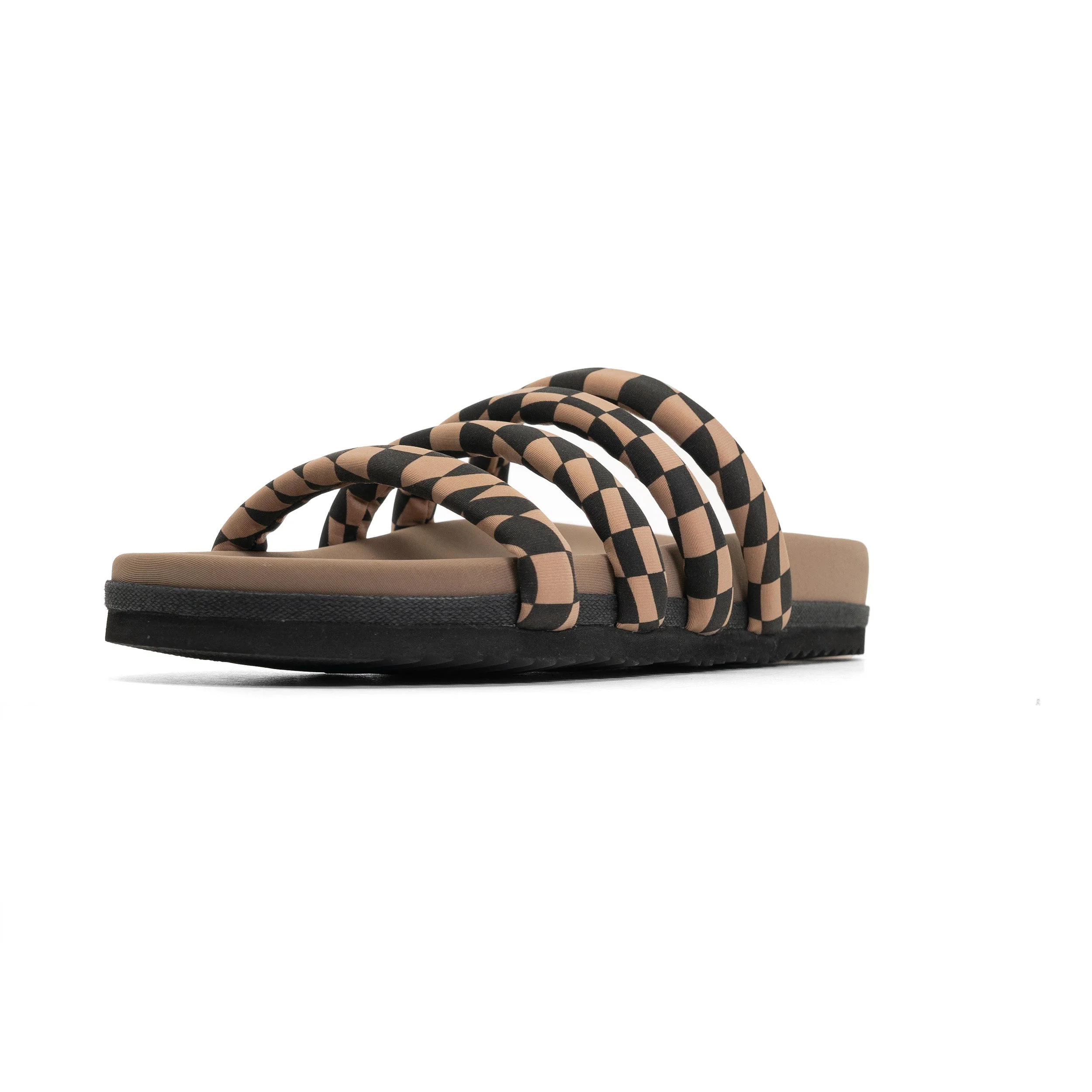 ROAM - Quattro Sandal Wavy Check Neoprene - Black & Beige - Image 27
