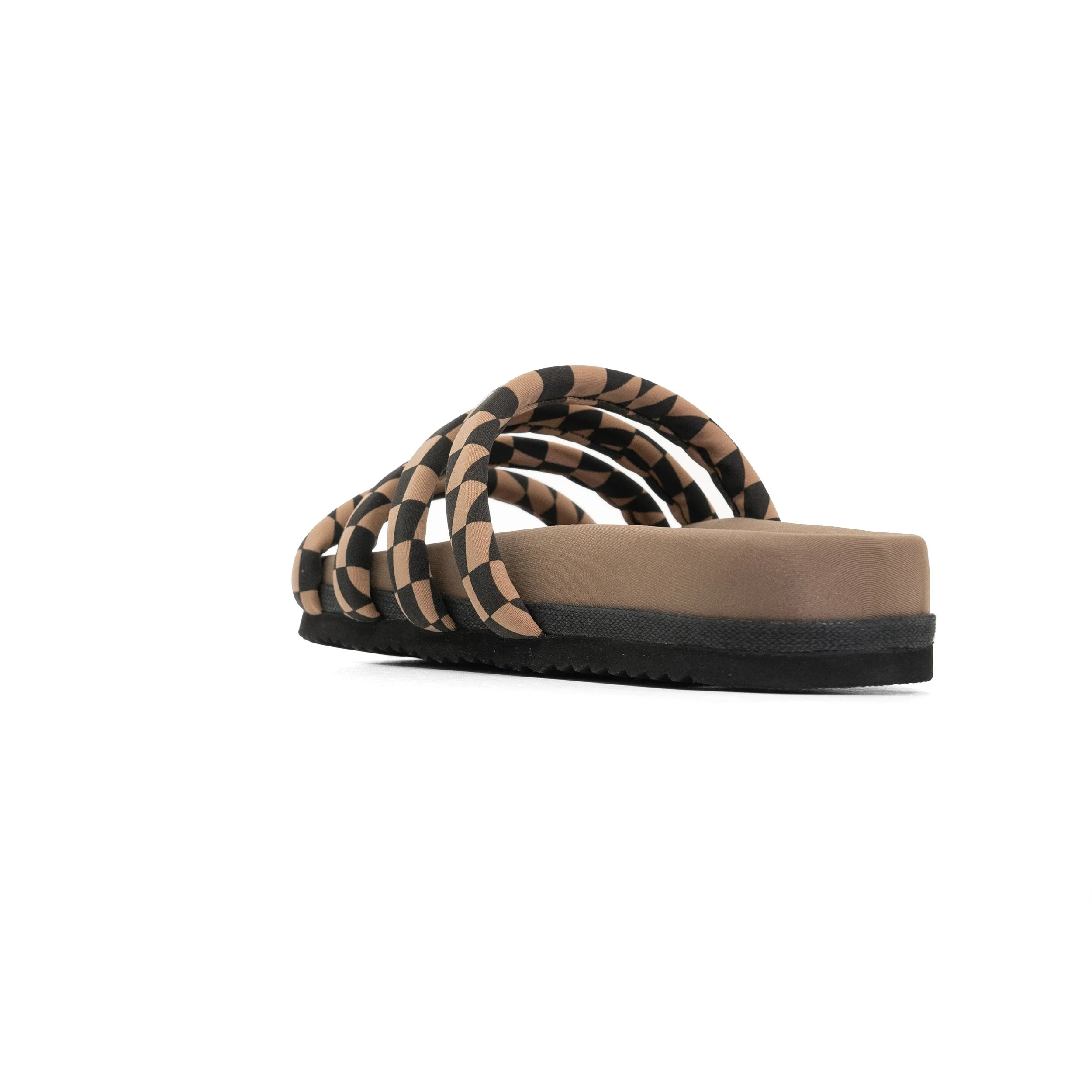 ROAM - Quattro Sandal Wavy Check Neoprene - Black & Beige - Image 8