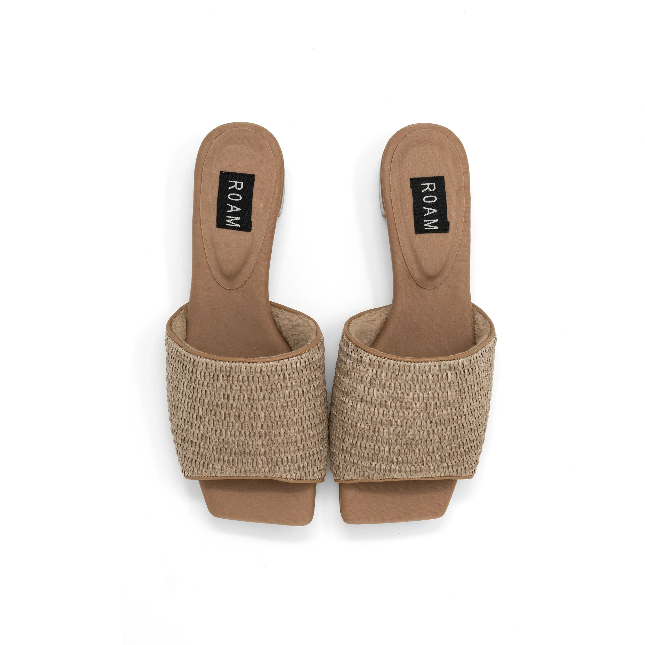 ROAM - Raffia Square Heel - Natural - Image 2