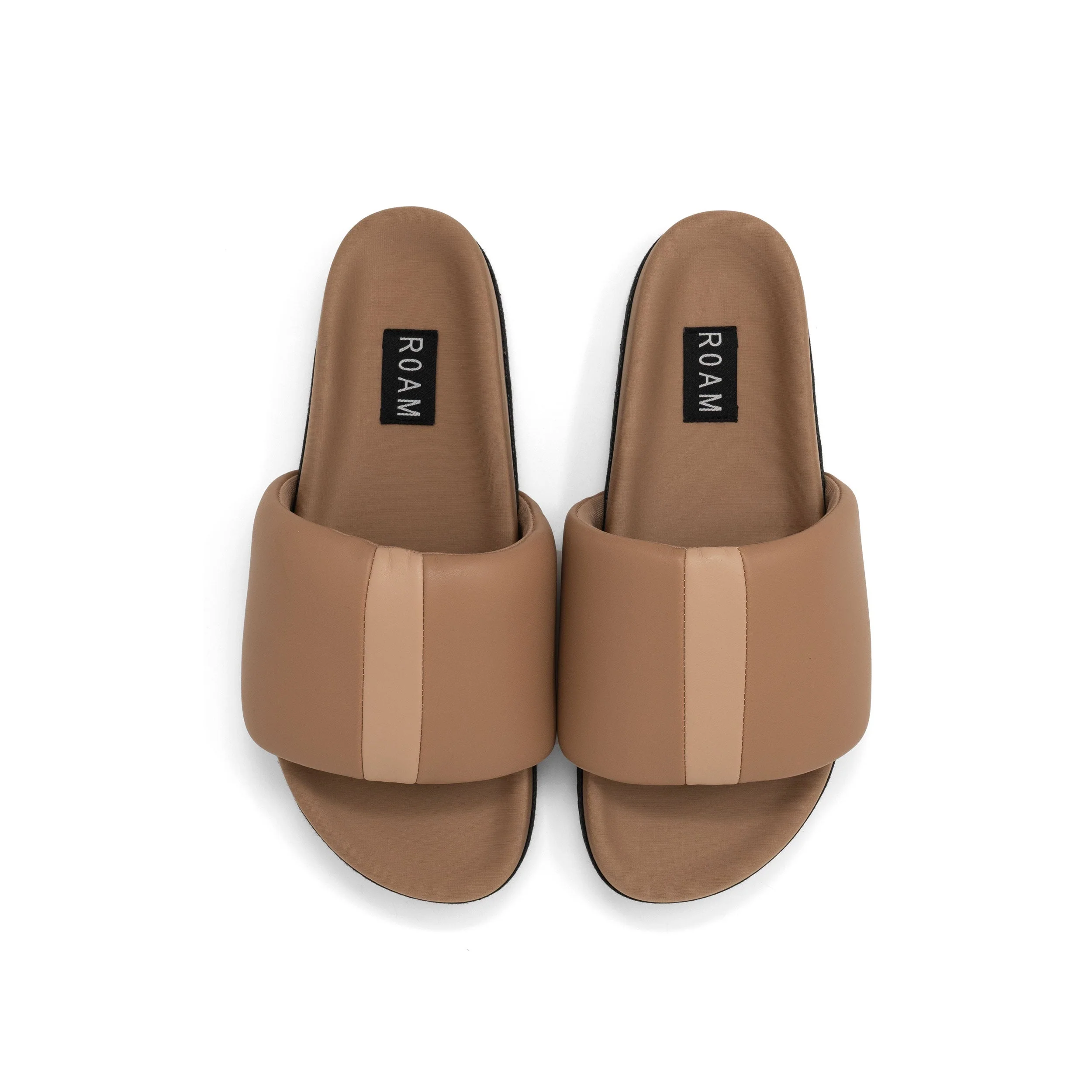 ROAM - Stripe Slider Vegan Leather - Beige & Nude