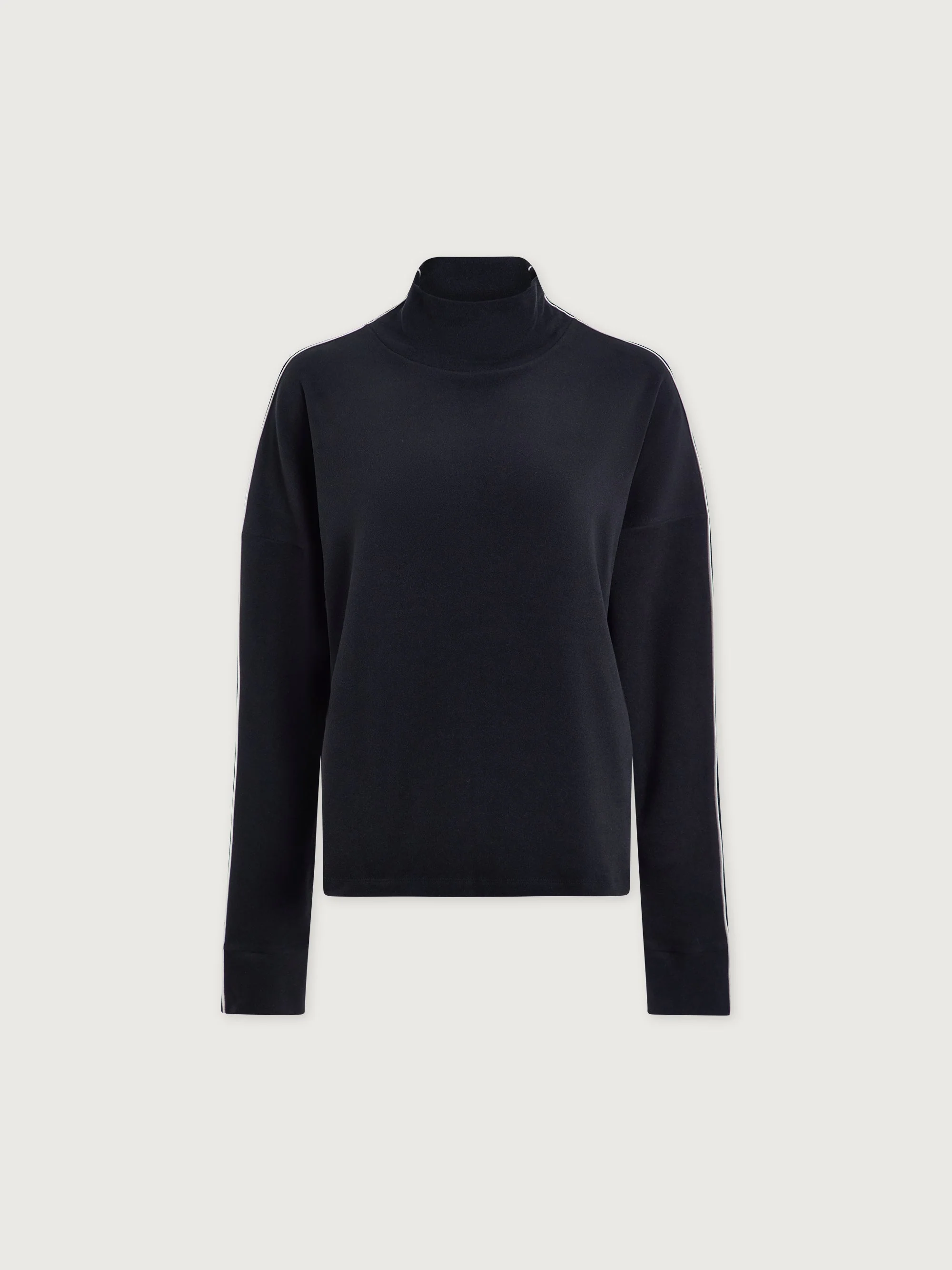 Varley - Rona High-Neck Active Sweat - Black/Snow White - Image 6