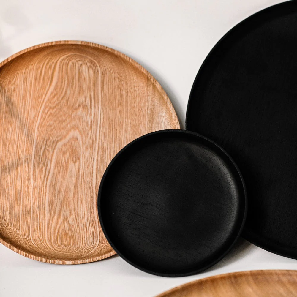 Rosa Morada Wooden Small Plate - Image 2