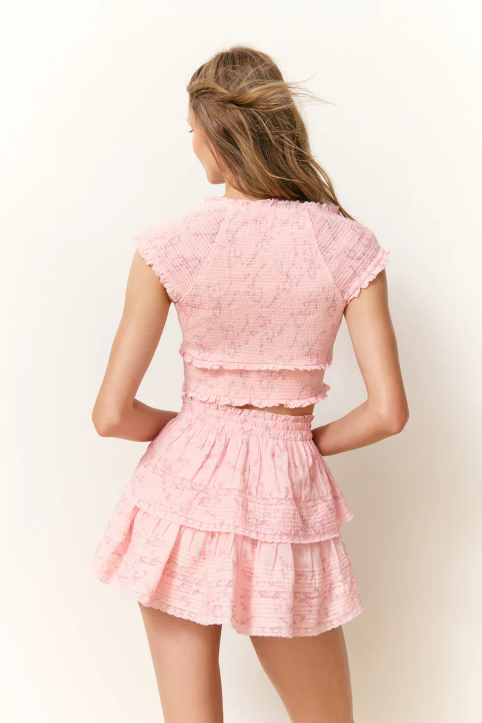 LoveShackFancy - Cambron Top - Apple Blossom - Image 3