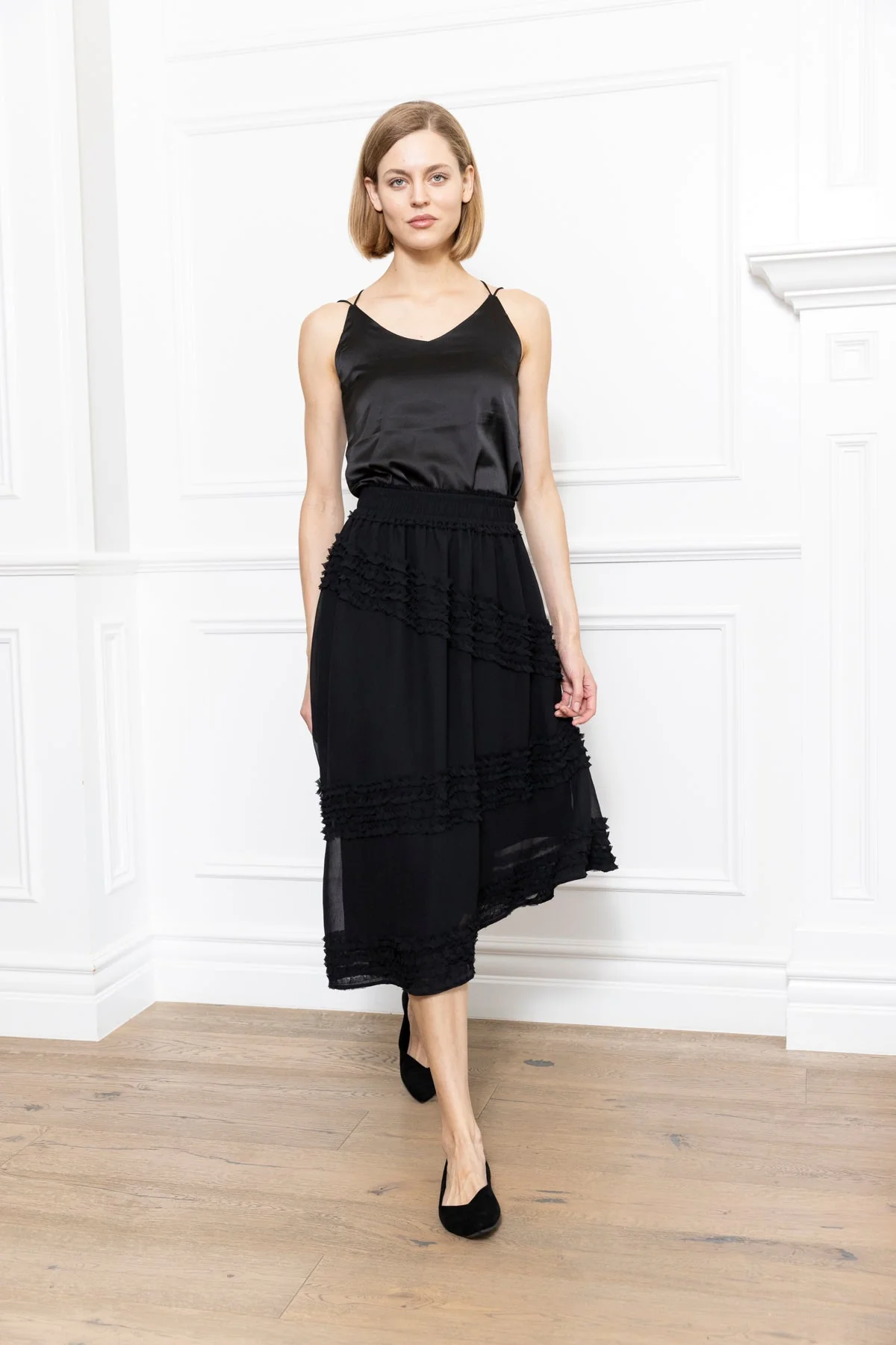 Zero Degrees Celsius - Ruffle Skirt - Black