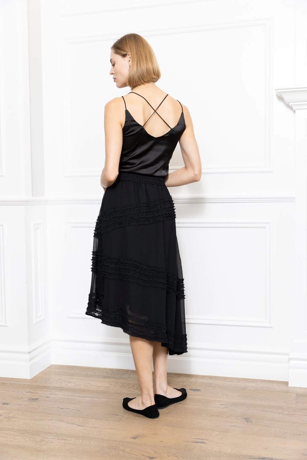 Zero Degrees Celsius - Ruffle Skirt - Black - Image 2