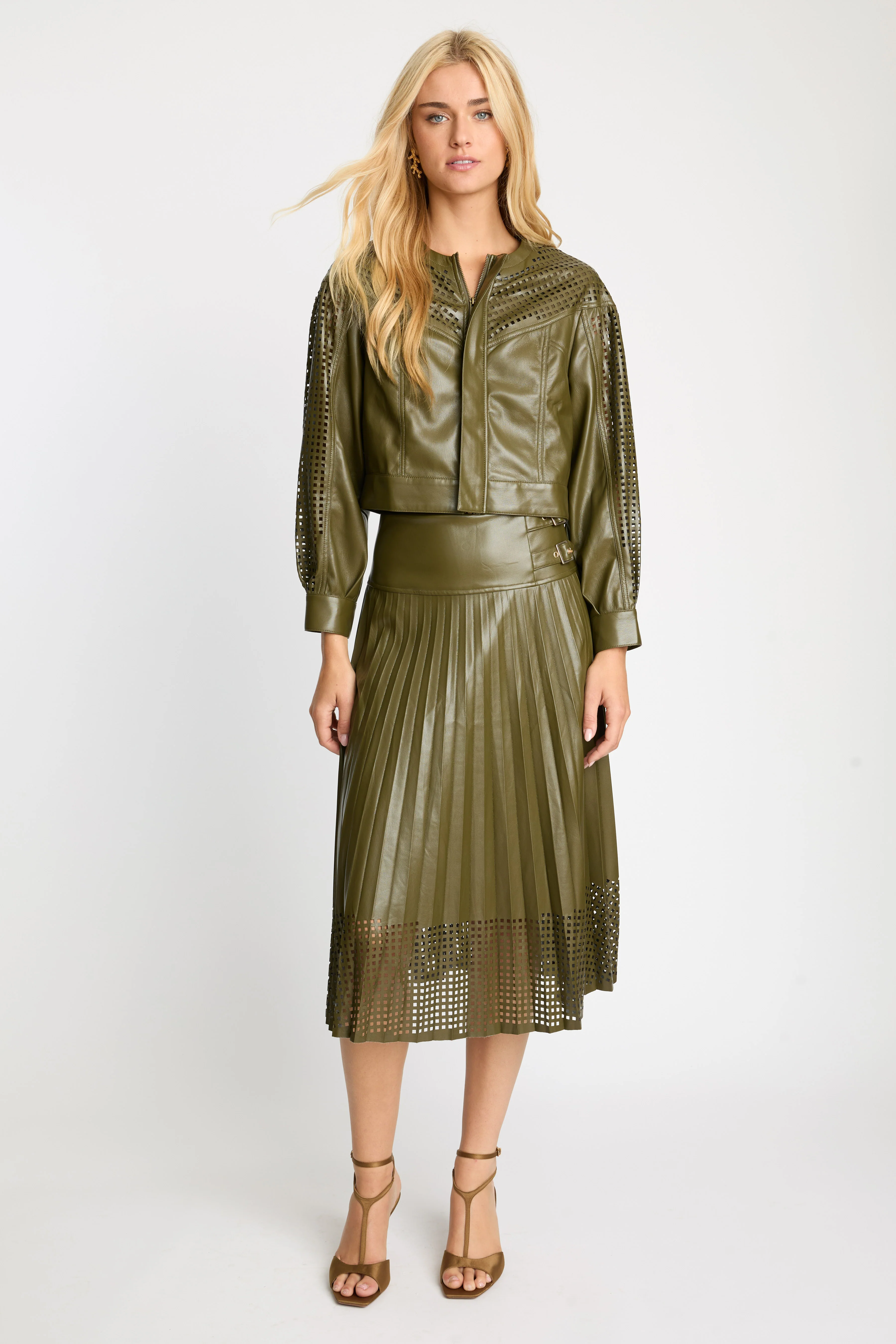 Caballero - Sabrina Jacket - Loden Green Vegan Leather