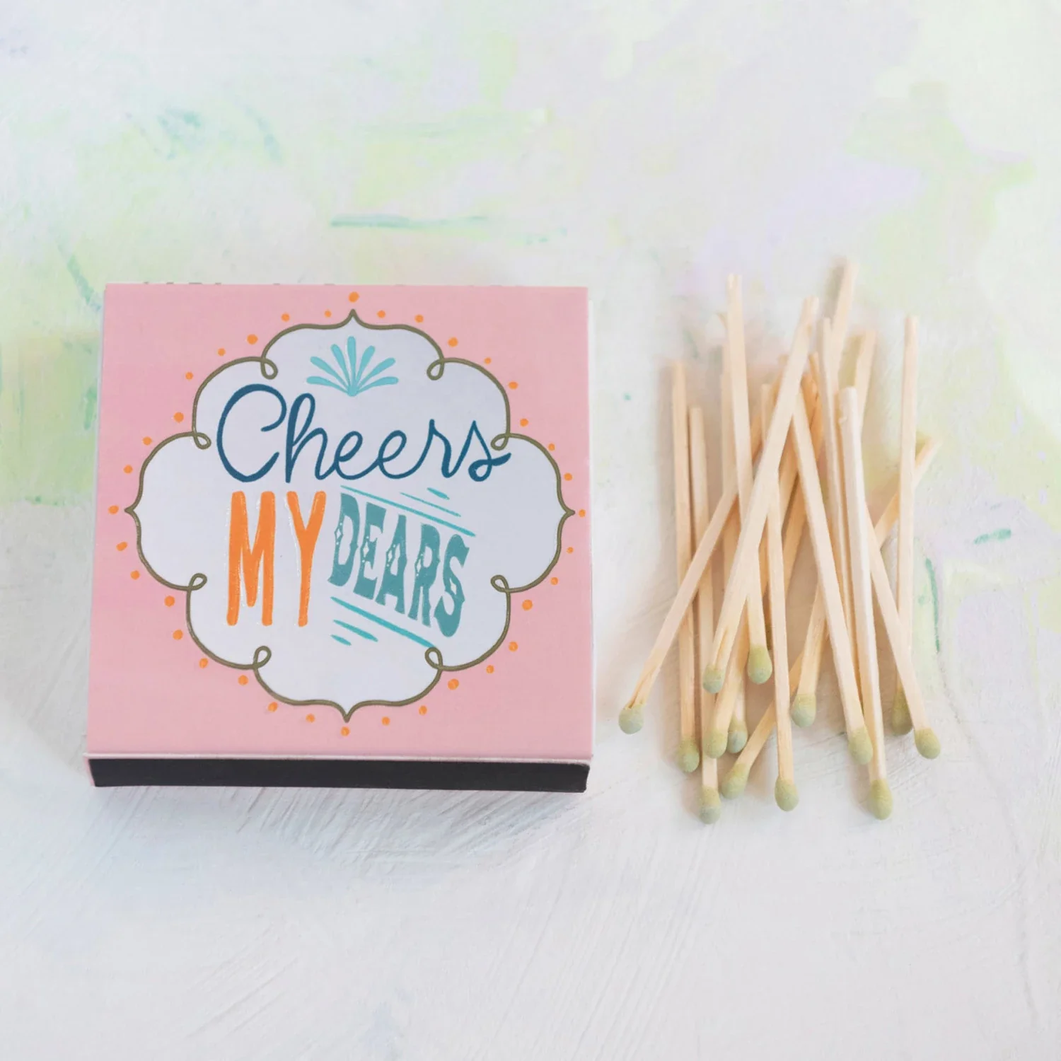 Safety Matches in Matchbox "Cheers My Dears"