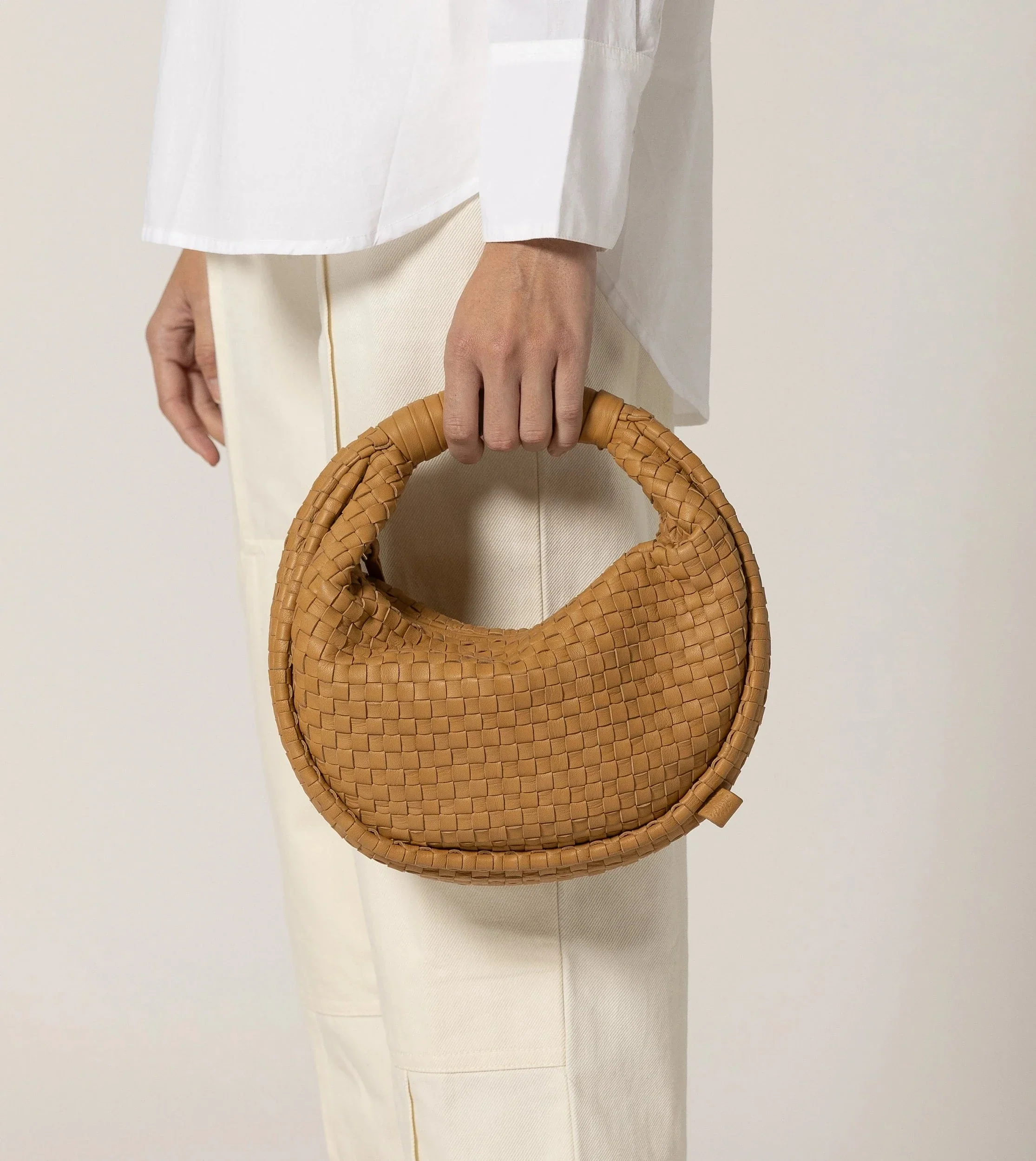 Cleobella - Santiago Mini Hobo Bag - Tan