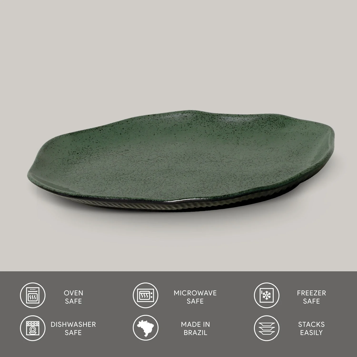 Shallow Bio Oval Platter Medium Set of 4 - Image 37