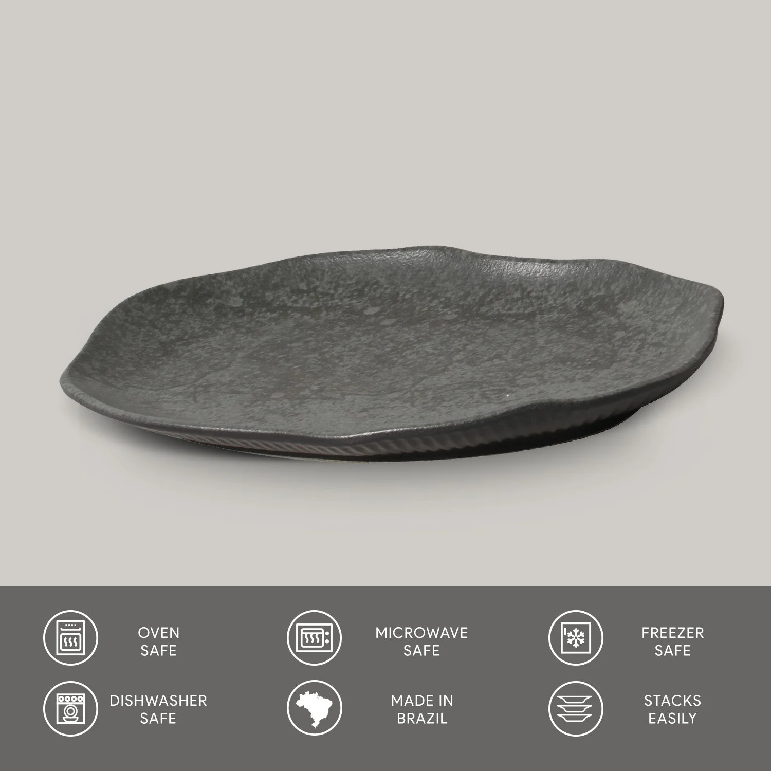 Shallow Bio Oval Platter Medium Set of 4 - Image 74