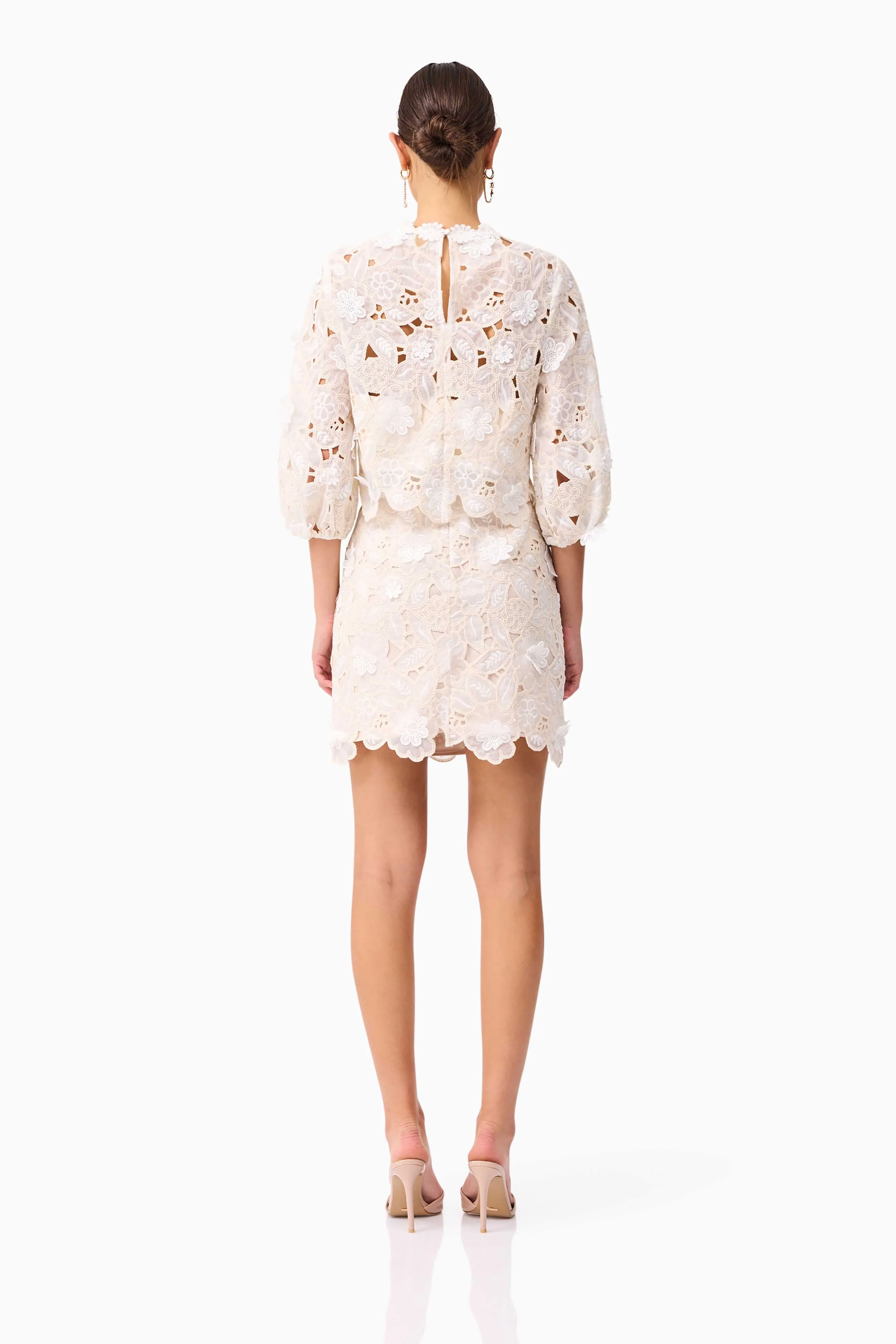 Elliatt - Sienna Top & Mini Skirt Set - Cream - Image 5