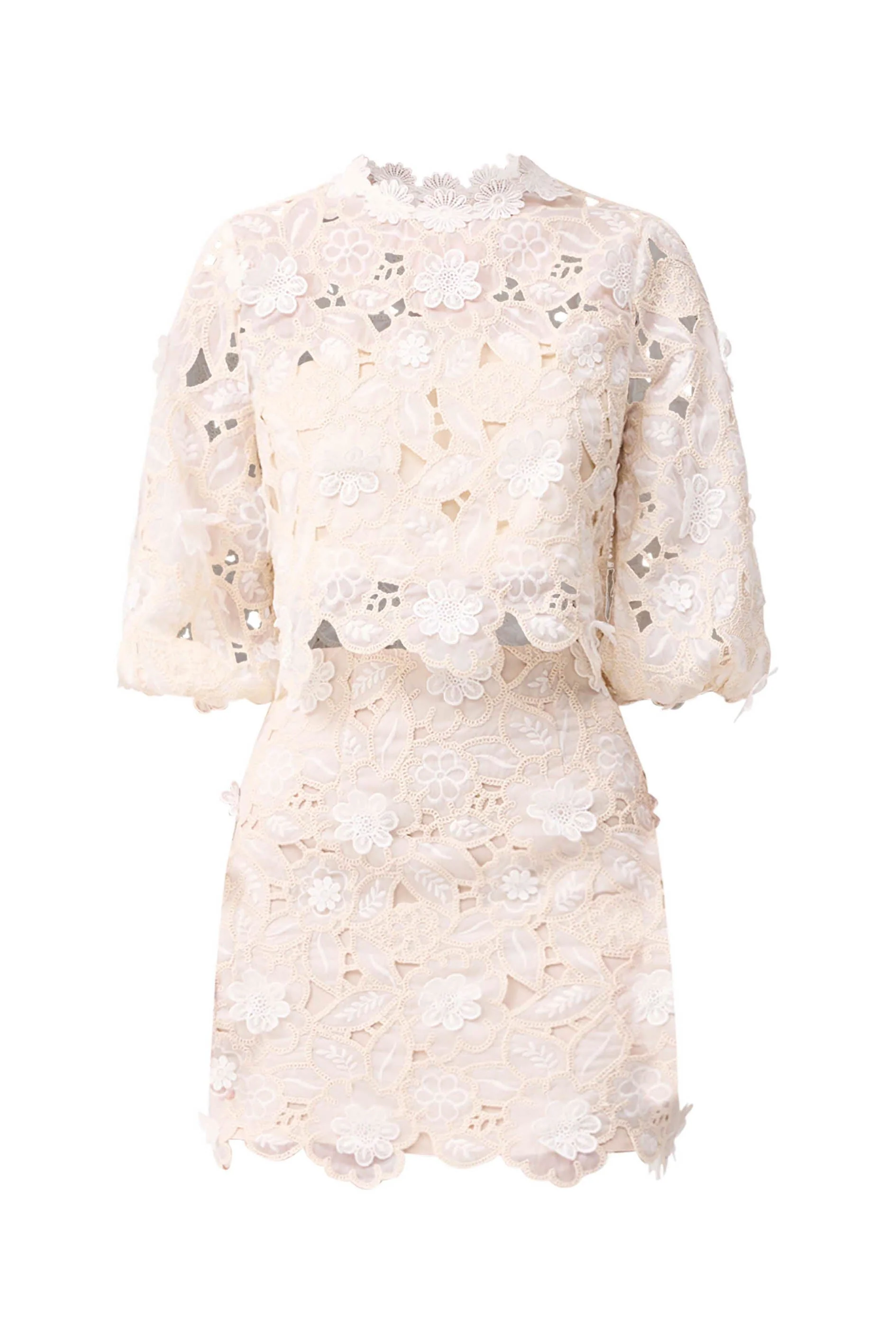 Elliatt - Sienna Top & Mini Skirt Set - Cream - Image 8
